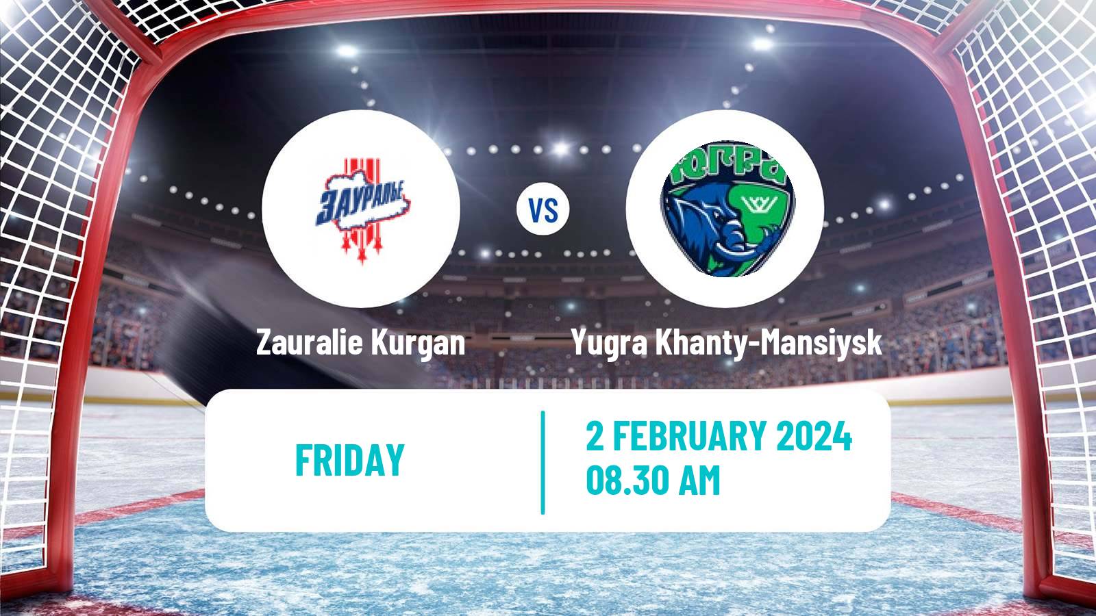 Hockey VHL Zauralie Kurgan - Yugra Khanty-Mansiysk