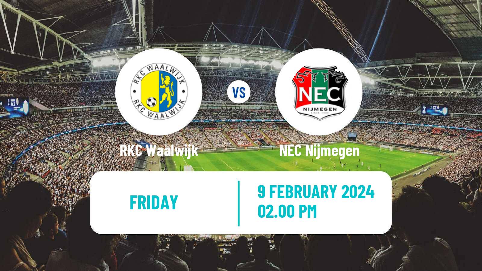 Soccer Dutch Eredivisie Waalwijk - NEC Nijmegen