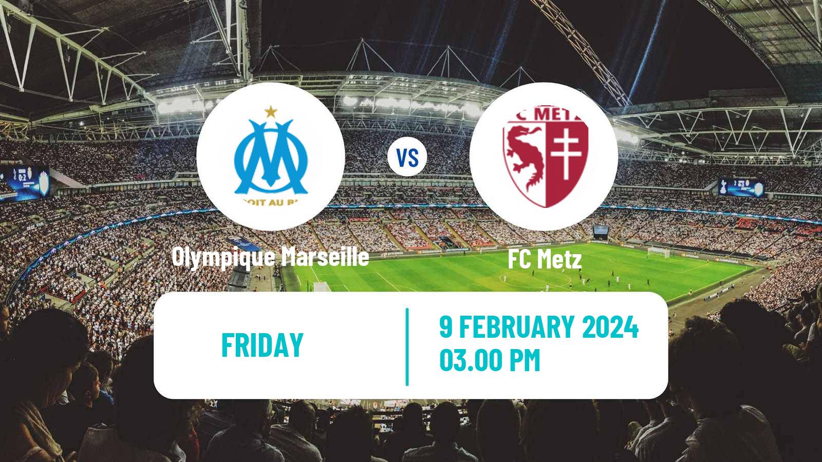 Soccer French Ligue 1 Olympique Marseille - Metz