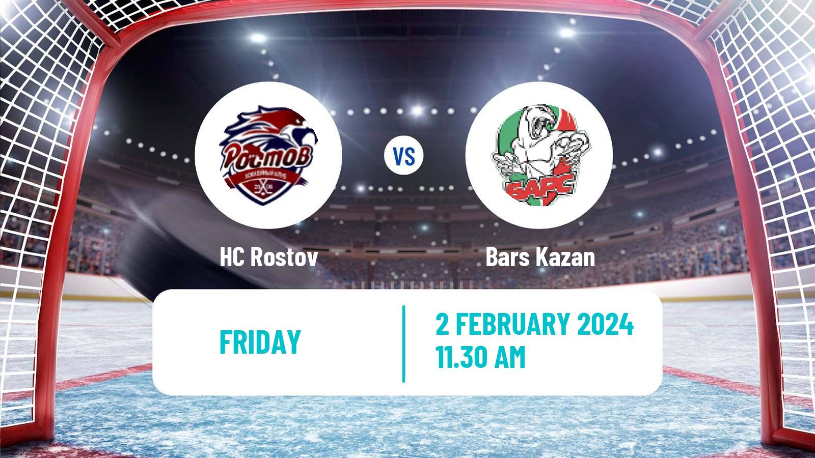 Hockey VHL Rostov - Bars Kazan