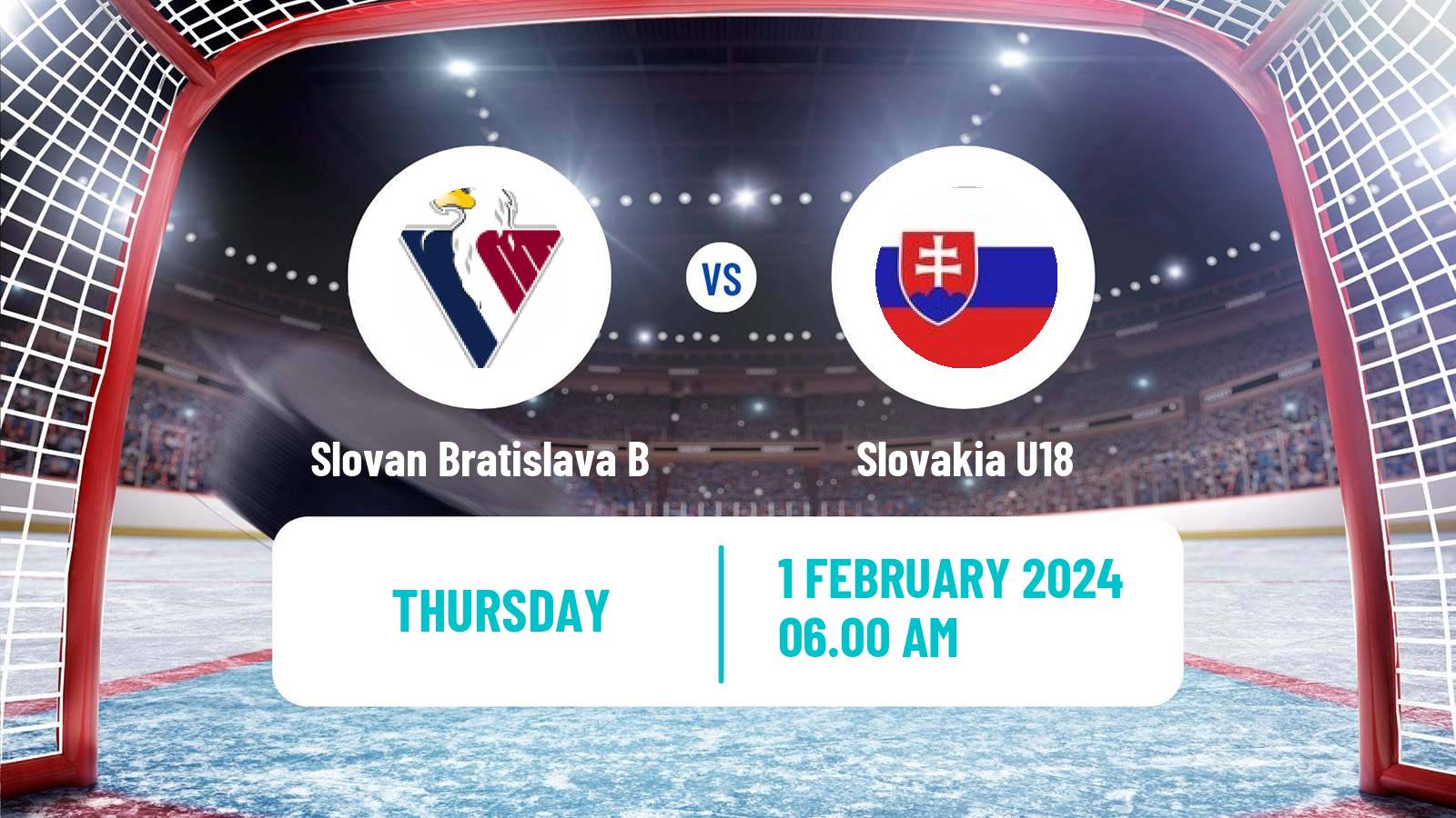 Hockey Slovak 1 Liga Hockey Slovan Bratislava B - Slovakia U18
