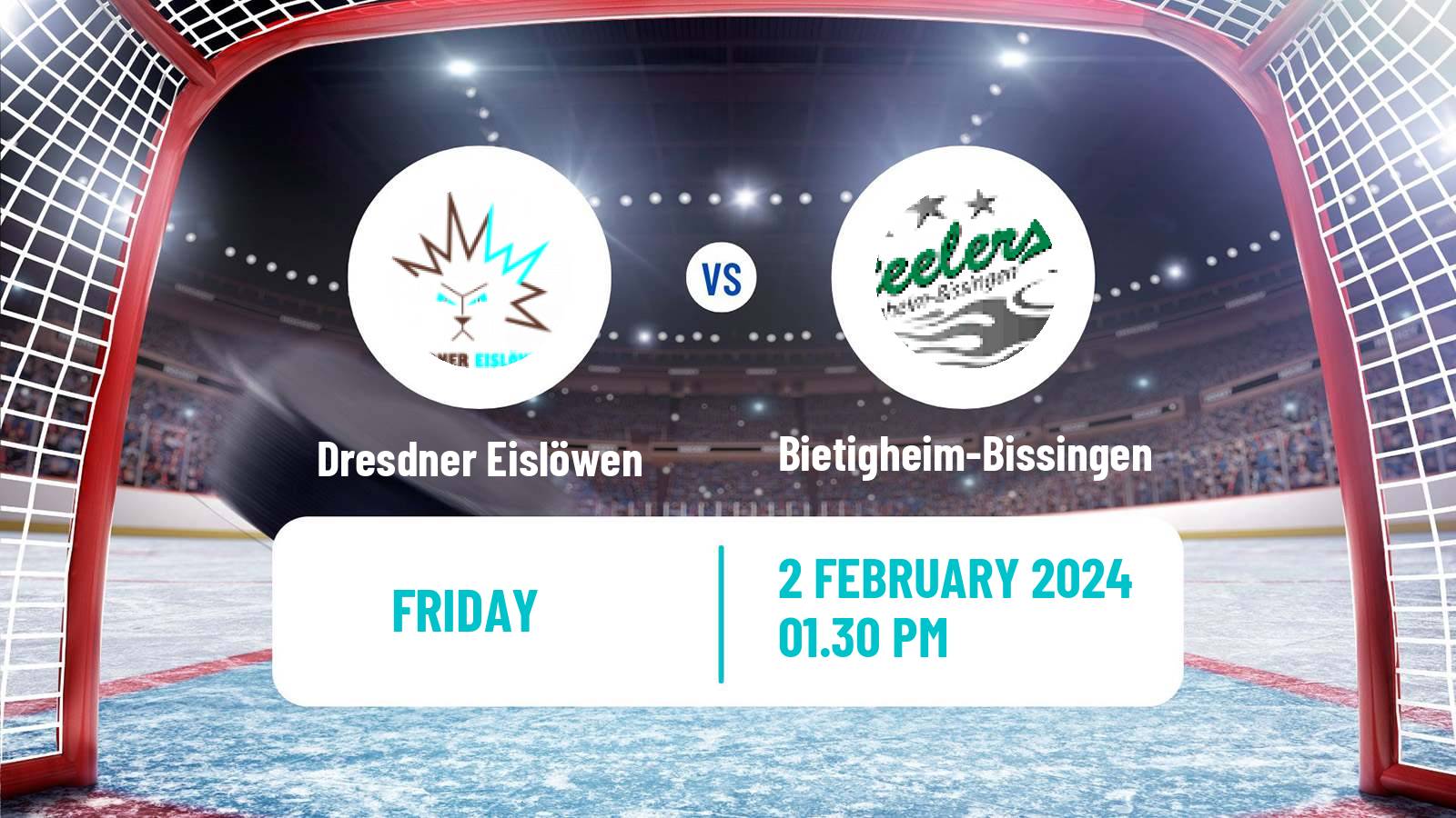 Hockey German DEL2 Dresdner Eislöwen - Bietigheim-Bissingen