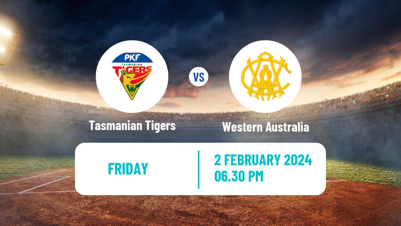 Cricket Australian National League Cricket Women Tasmanian Tigers - Western Australia