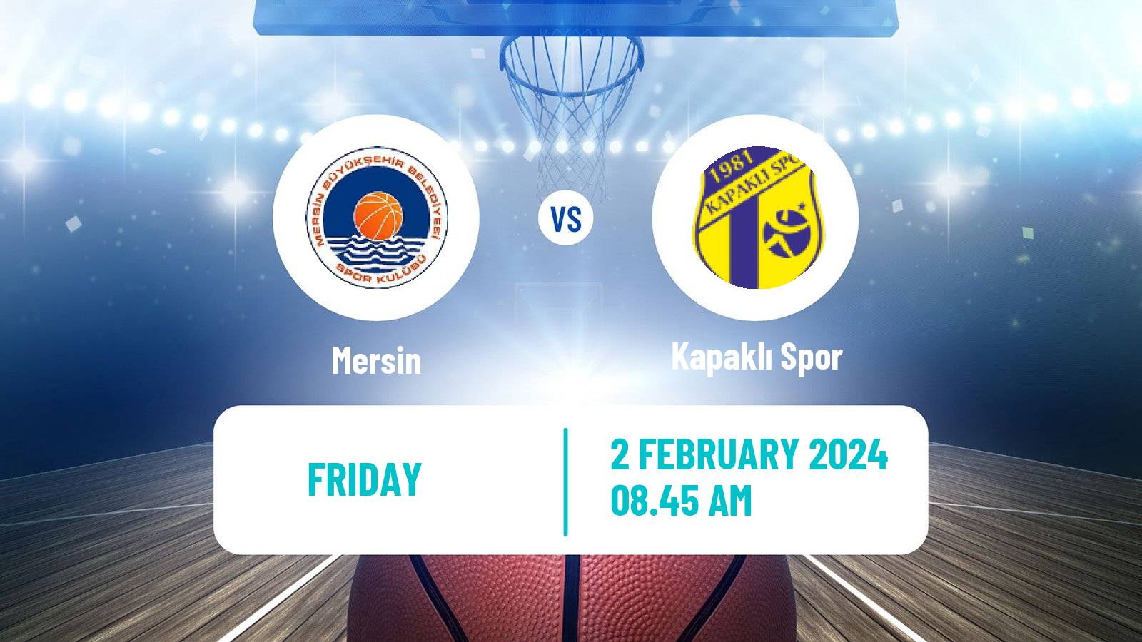 Basketball Turkish TBL Mersin - Kapaklı Spor