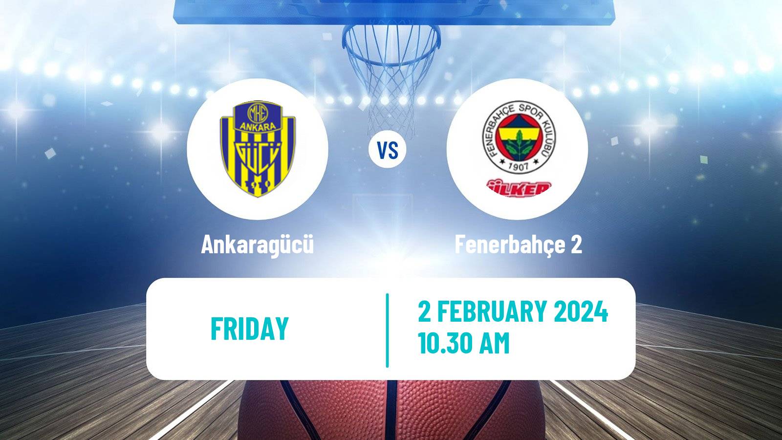 Basketball Turkish TBL Ankaragücü - Fenerbahçe 2