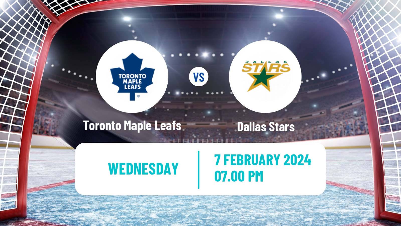 Hockey NHL Toronto Maple Leafs - Dallas Stars