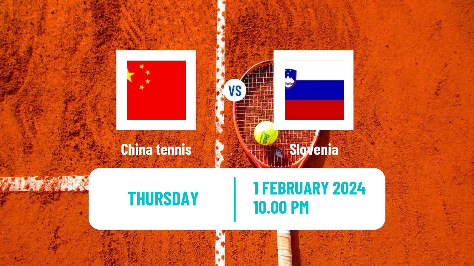 Tennis Davis Cup World Group II Teams China - Slovenia
