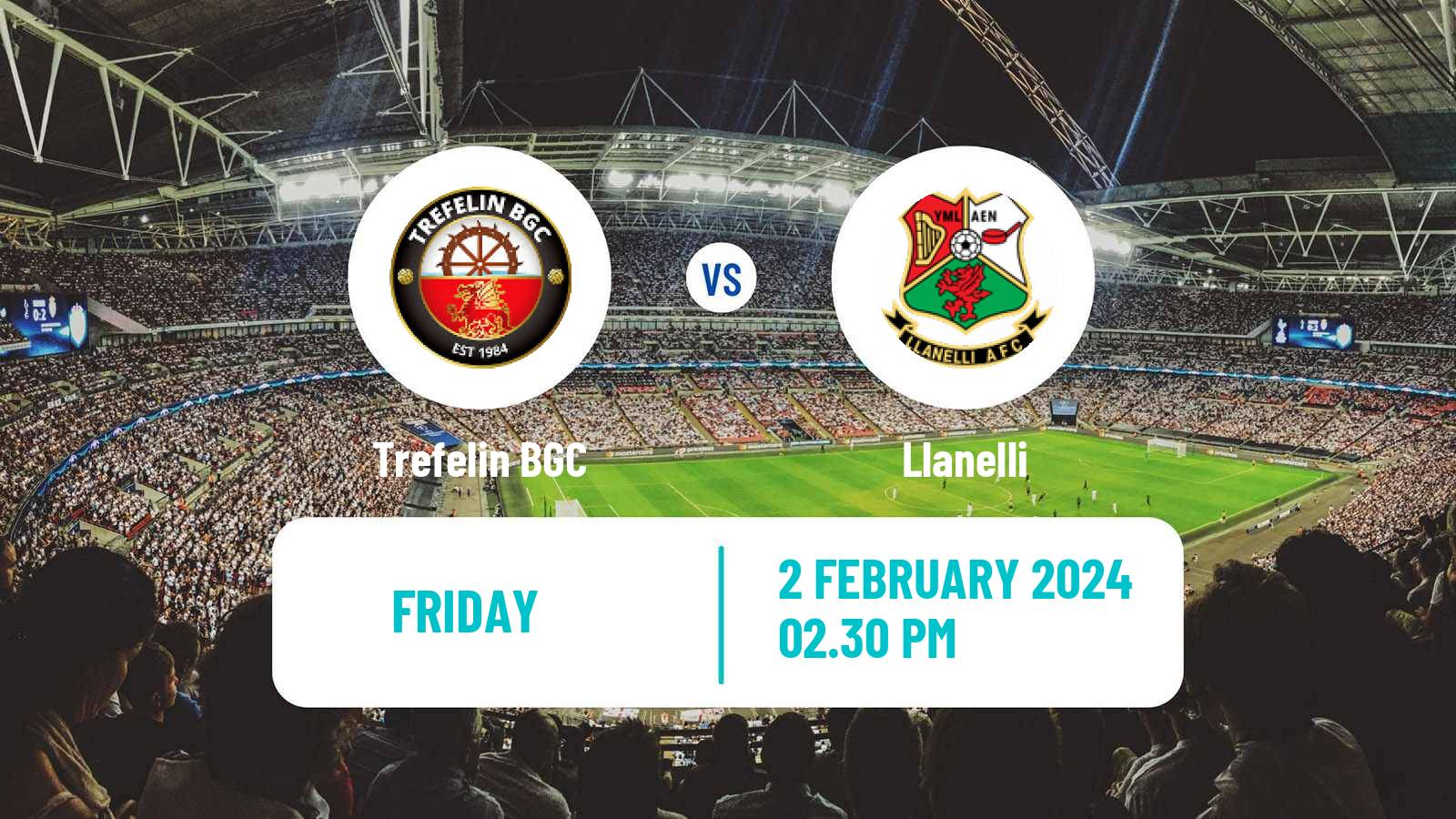 Soccer Welsh Cymru South Trefelin - Llanelli