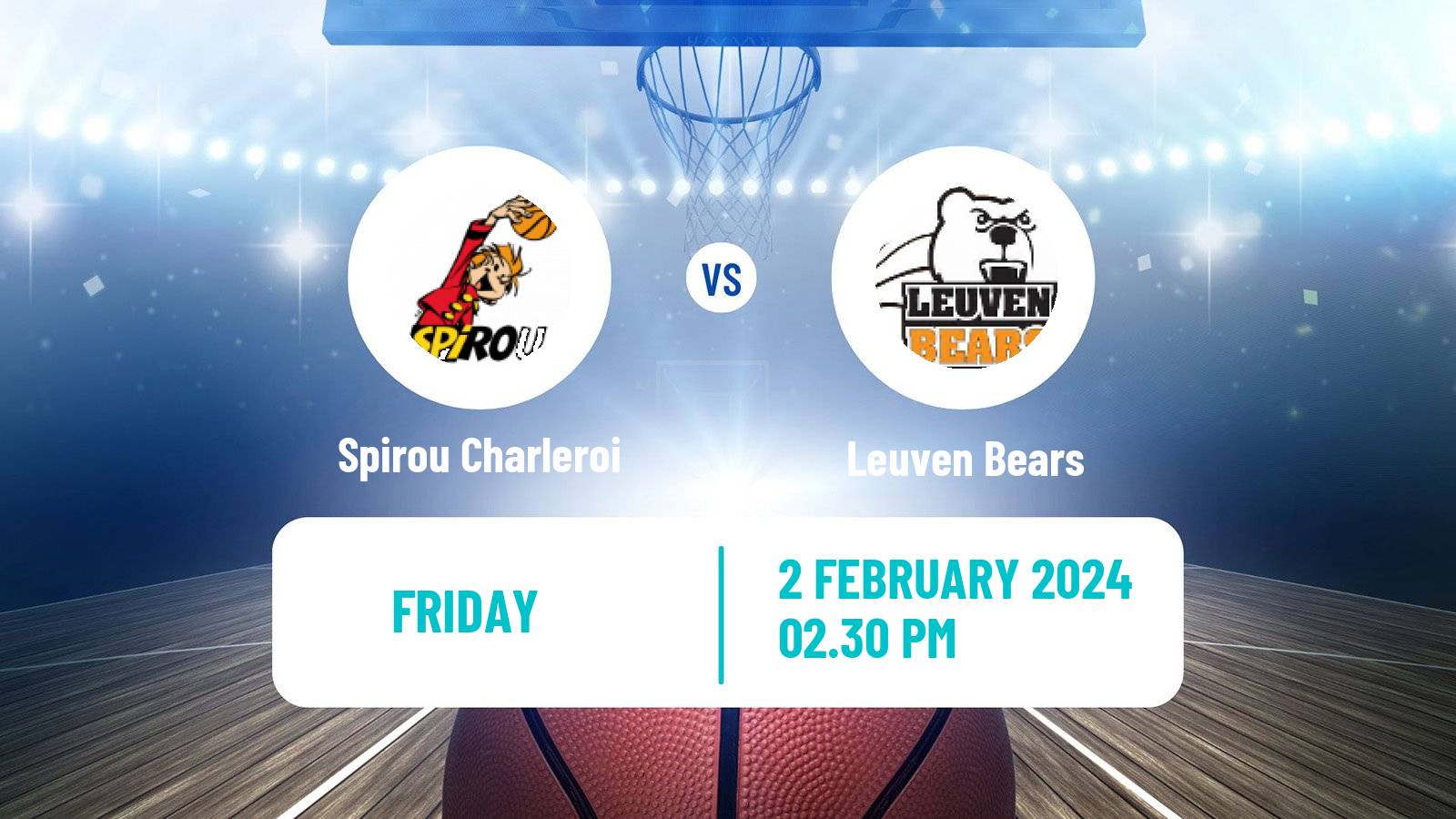 Basketball BNXT League Spirou Charleroi - Leuven Bears