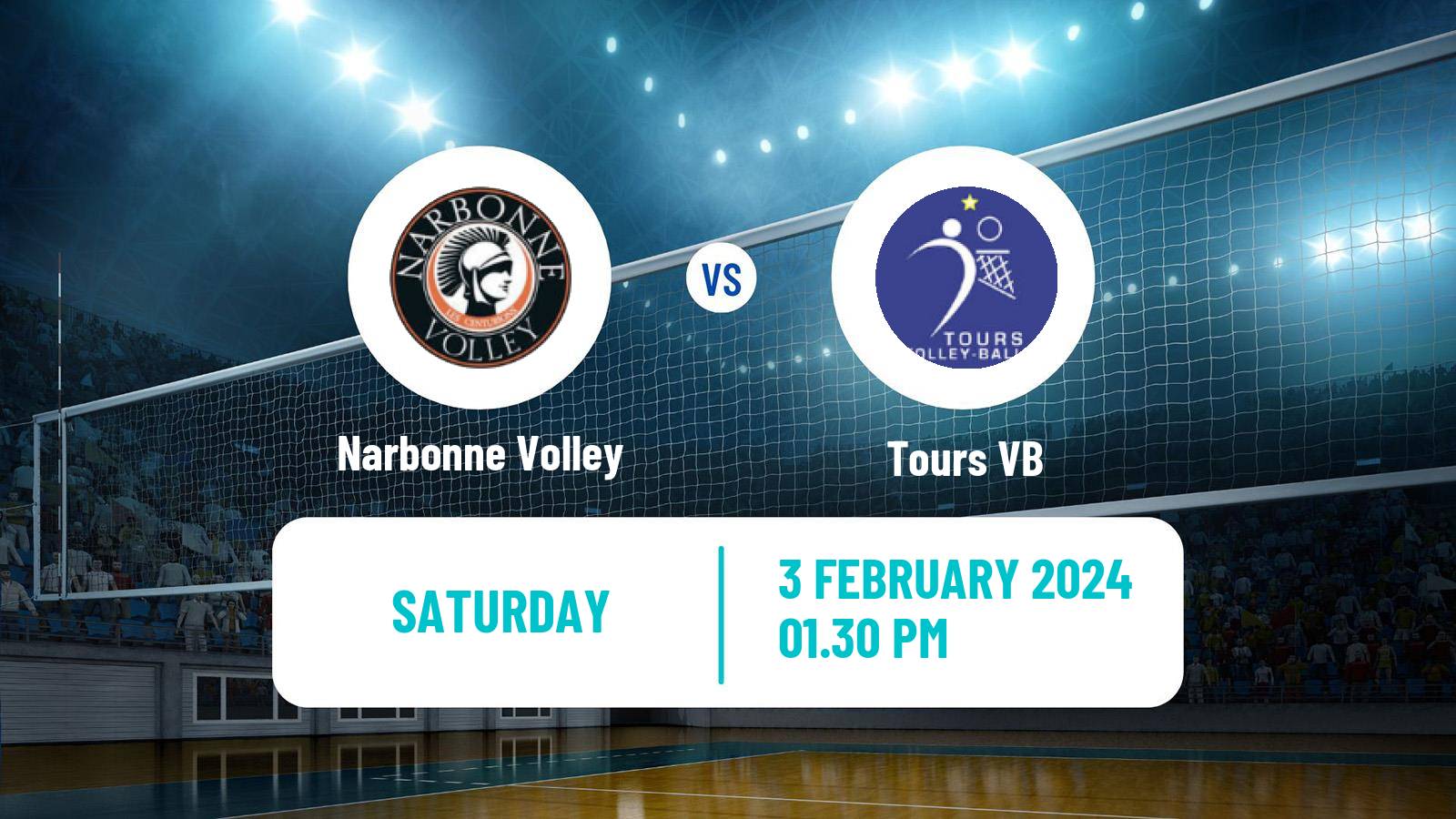 Volleyball French Ligue A Volleyball Narbonne Volley - Tours VB