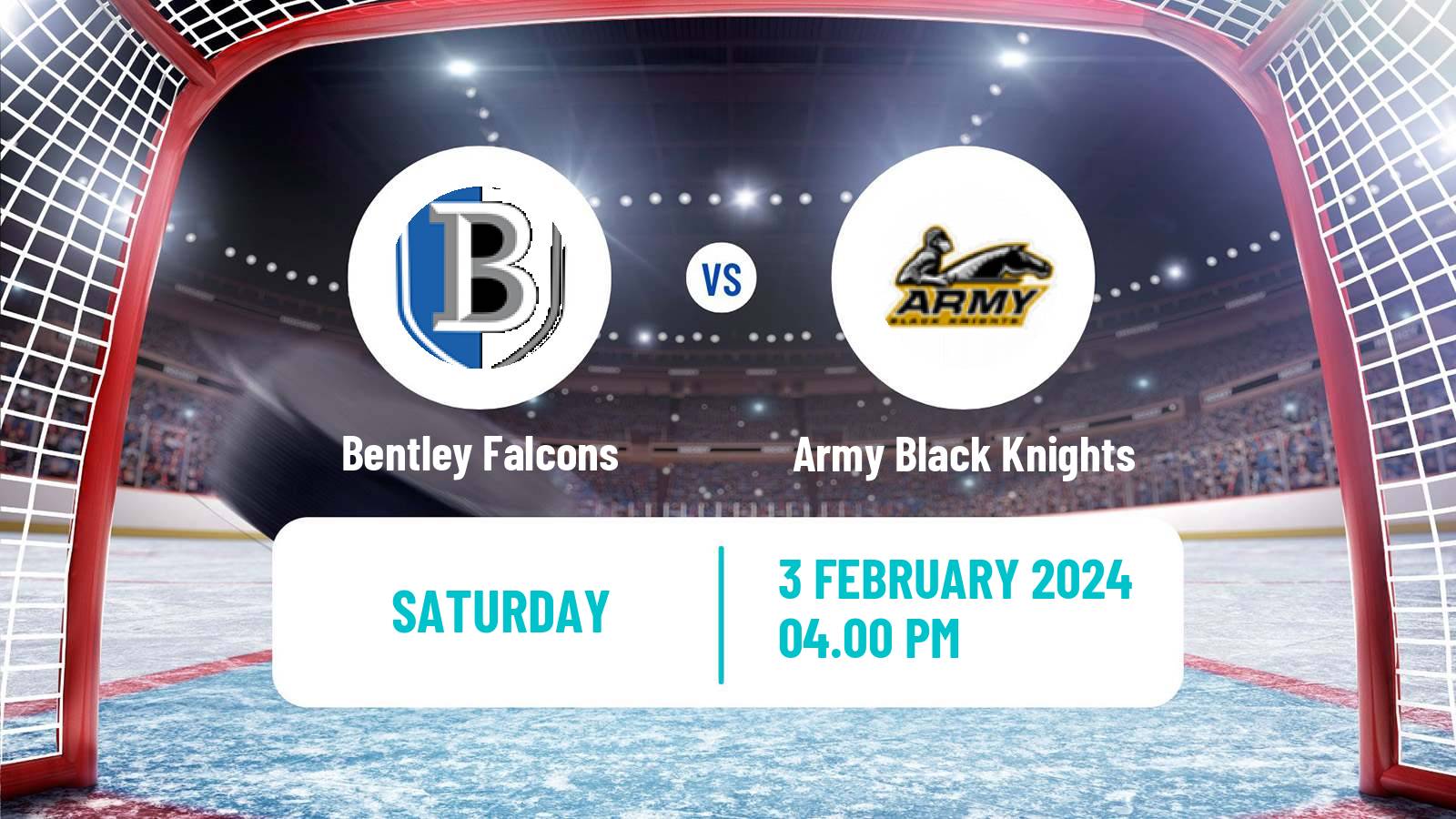 Hockey NCAA Hockey Bentley Falcons - Army Black Knights