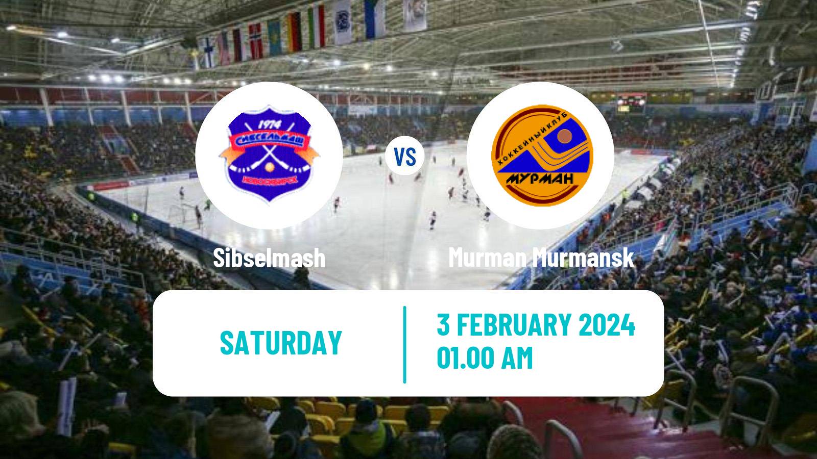 Bandy Russian Super League Bandy Sibselmash - Murman Murmansk