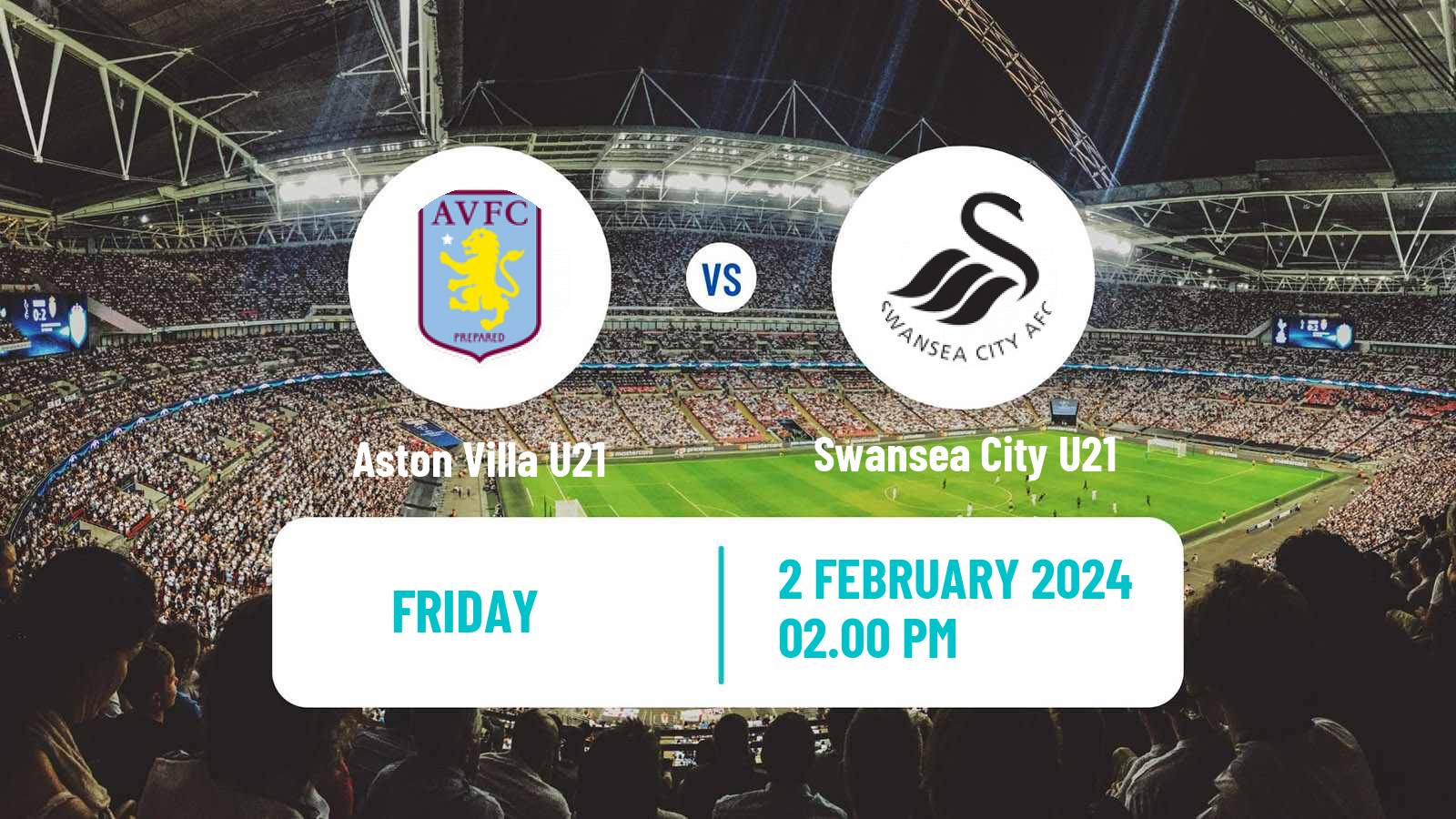 Soccer English Premier League Cup Aston Villa U21 - Swansea City U21