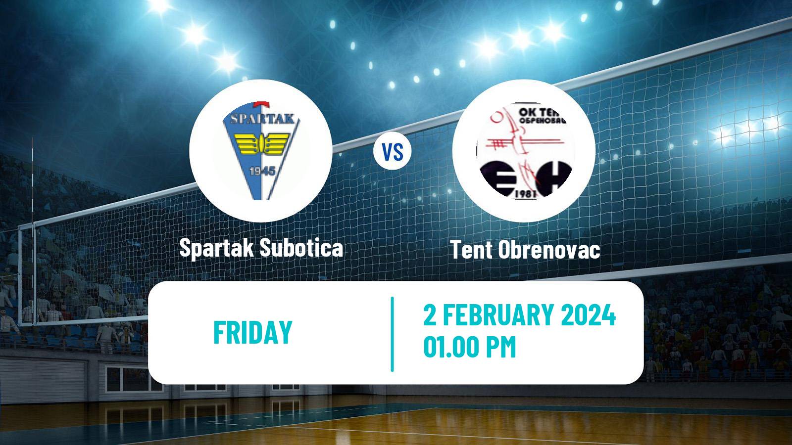 Volleyball Serbian Liga Volleyball Women Spartak Subotica - Tent Obrenovac