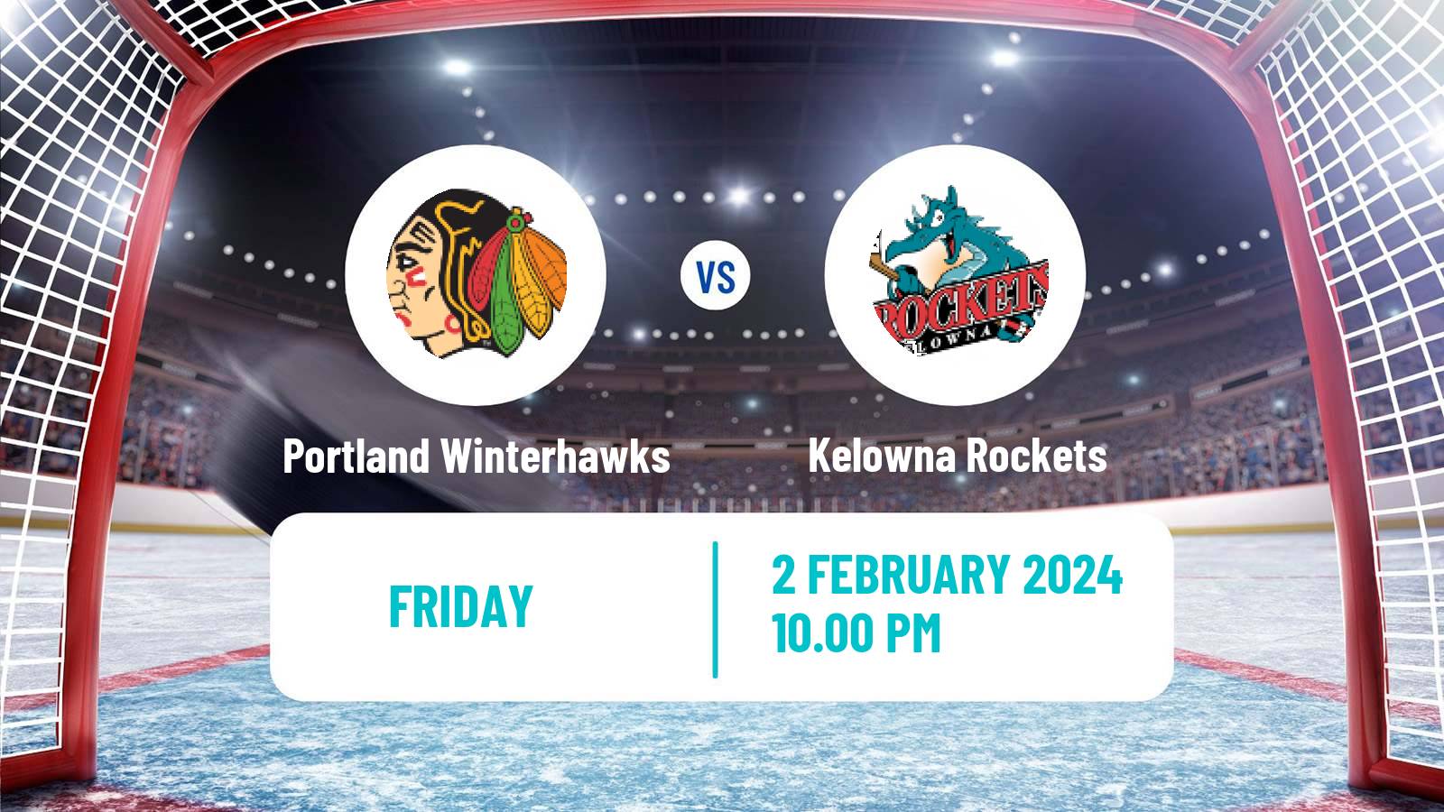 Hockey WHL Portland Winterhawks - Kelowna Rockets