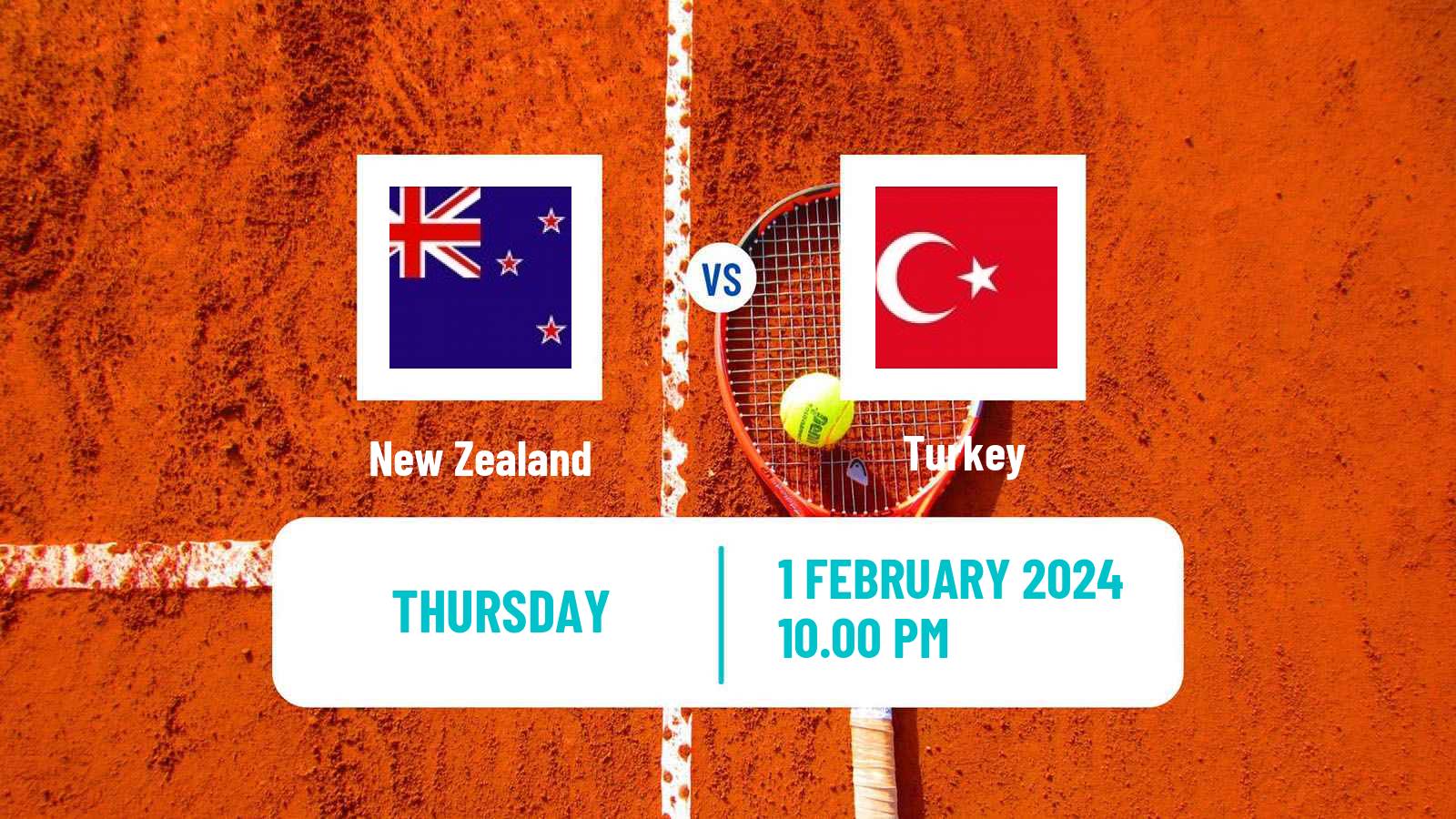 Tennis Davis Cup World Group I Teams New Zealand - Turkey