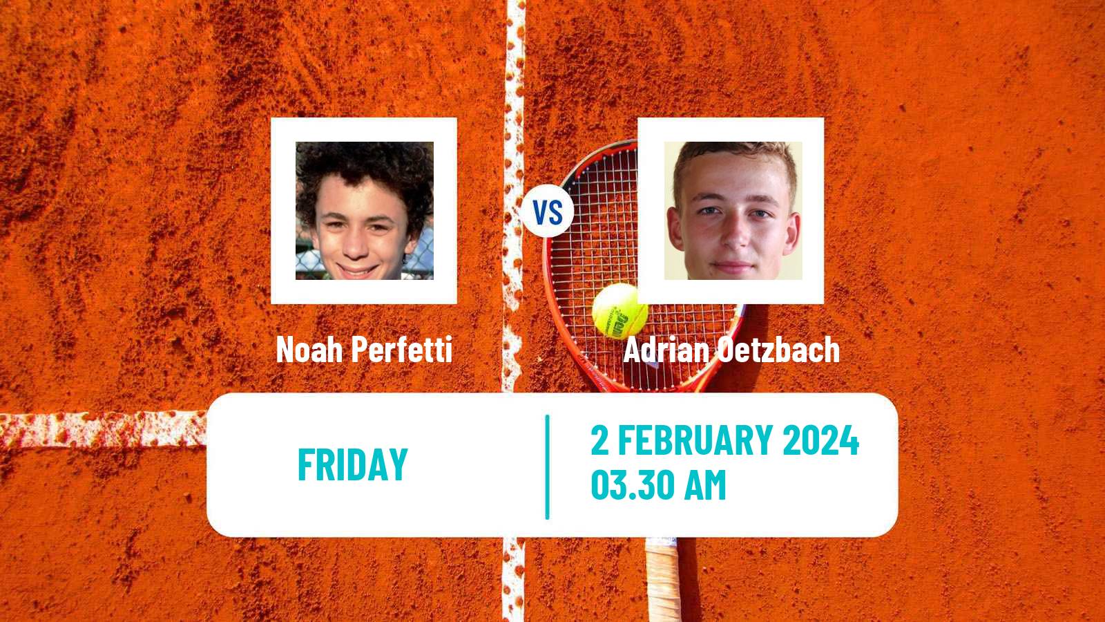 Tennis ITF M25 Hammamet Men Noah Perfetti - Adrian Oetzbach