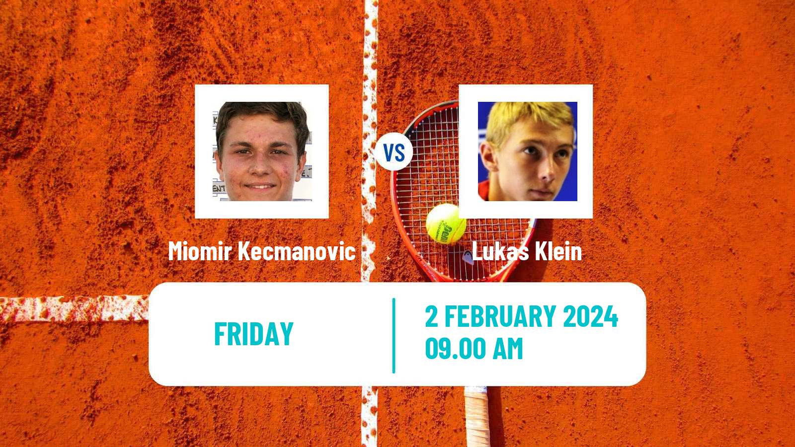 Tennis Davis Cup World Group Miomir Kecmanovic - Lukas Klein