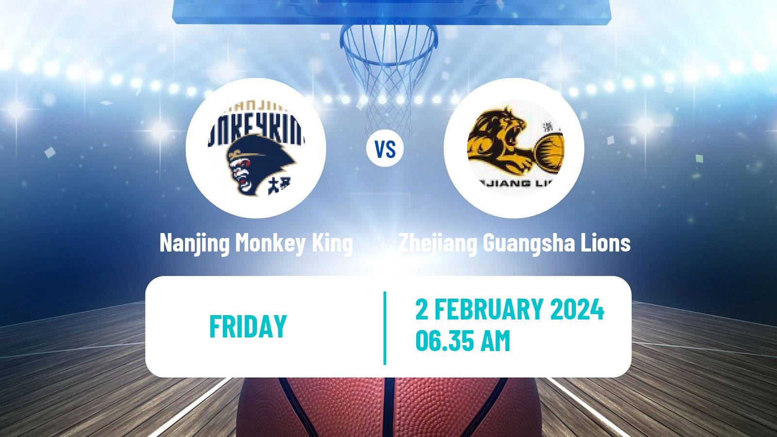 Basketball CBA Nanjing Monkey King - Zhejiang Guangsha Lions