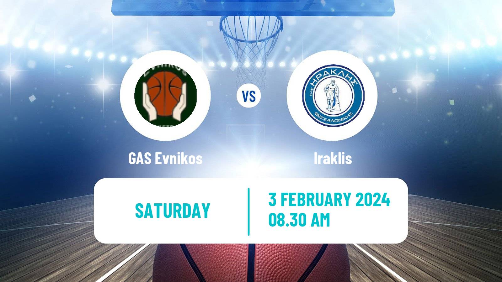 Basketball Greek Basket League A1 Women GAS Evnikos - Iraklis