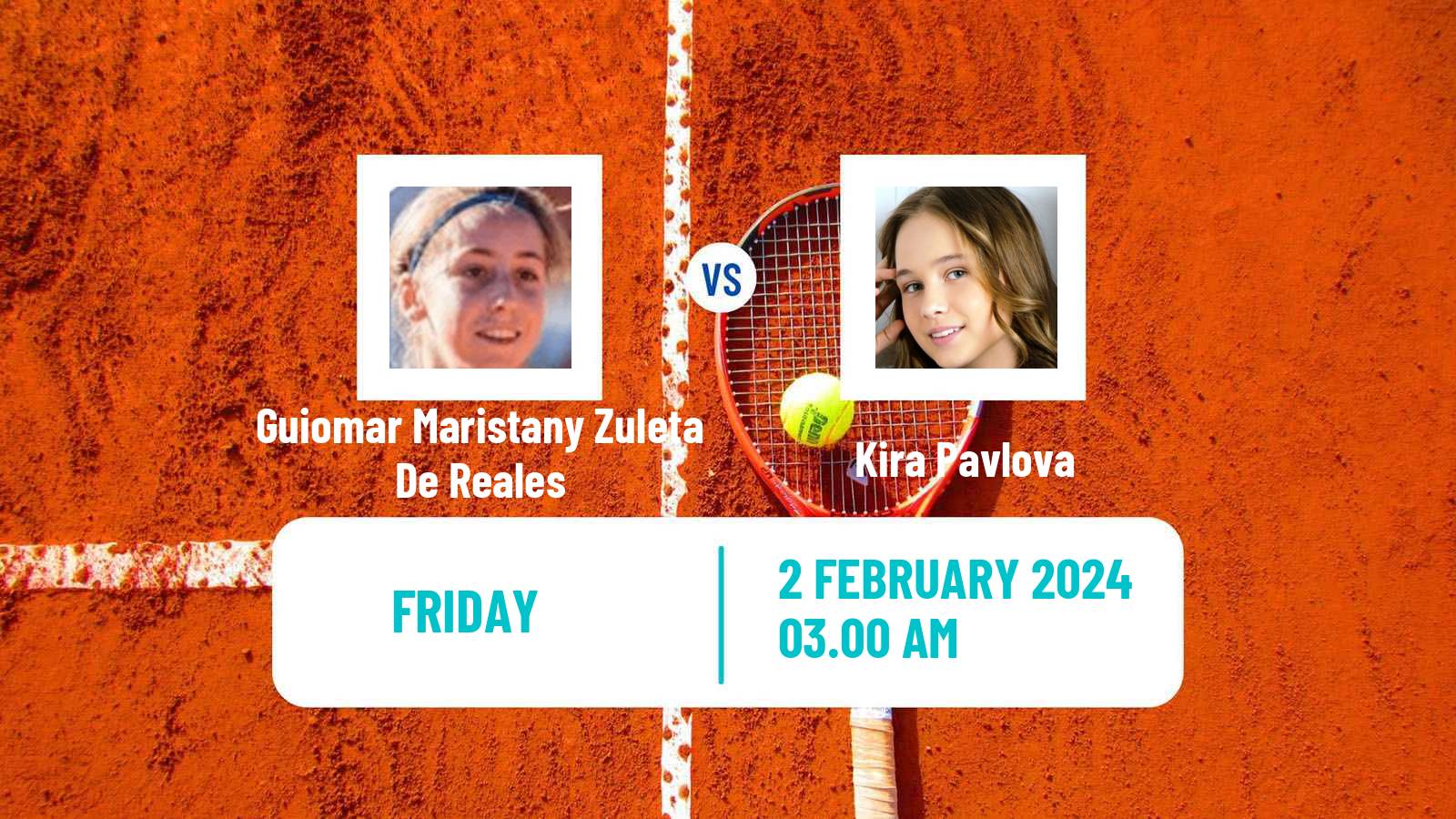 Tennis ITF W35 Sharm Elsheikh Women Guiomar Maristany Zuleta De Reales - Kira Pavlova