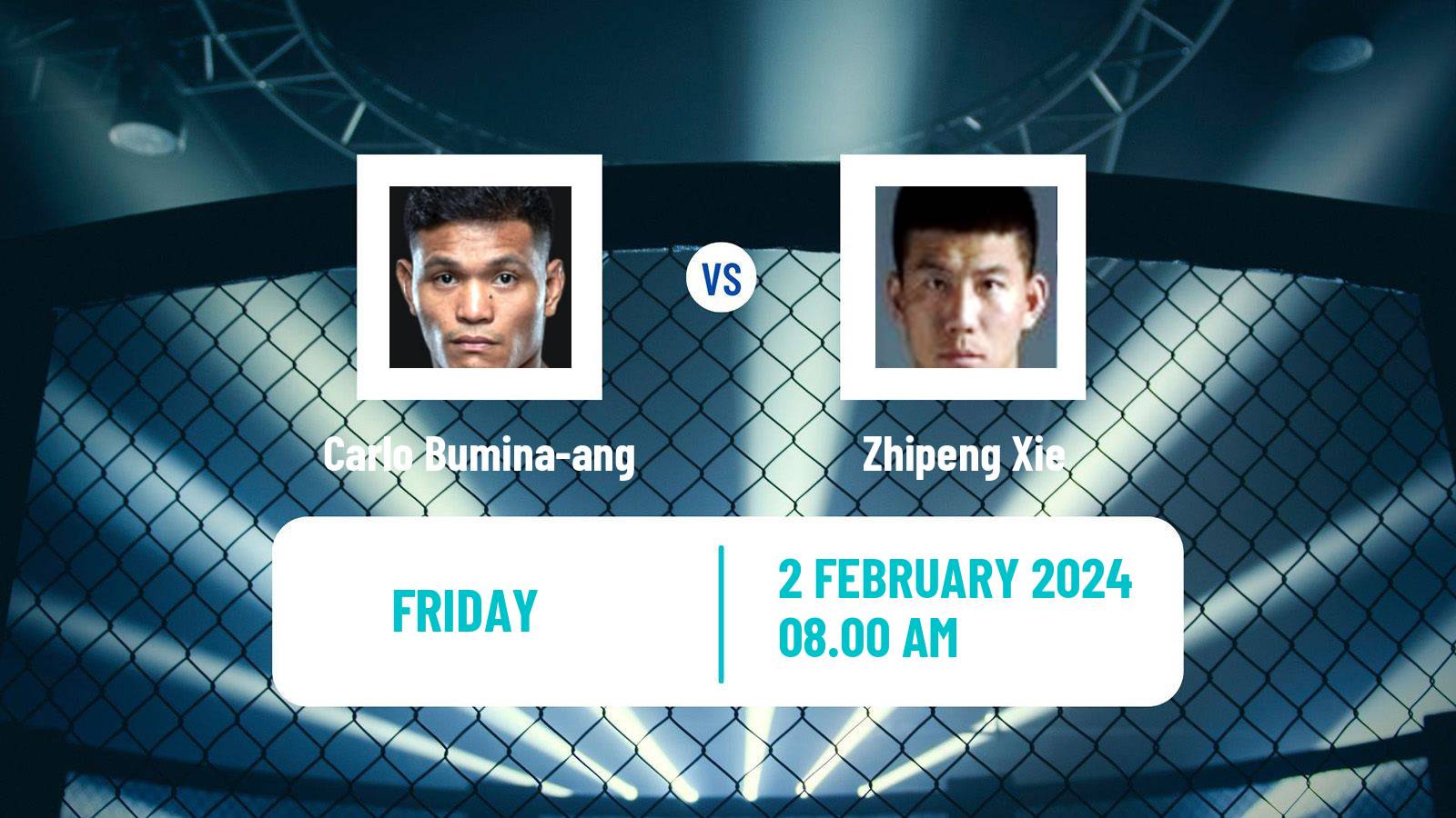 MMA Bantamweight One Championship Men Carlo Bumina-ang - Zhipeng Xie