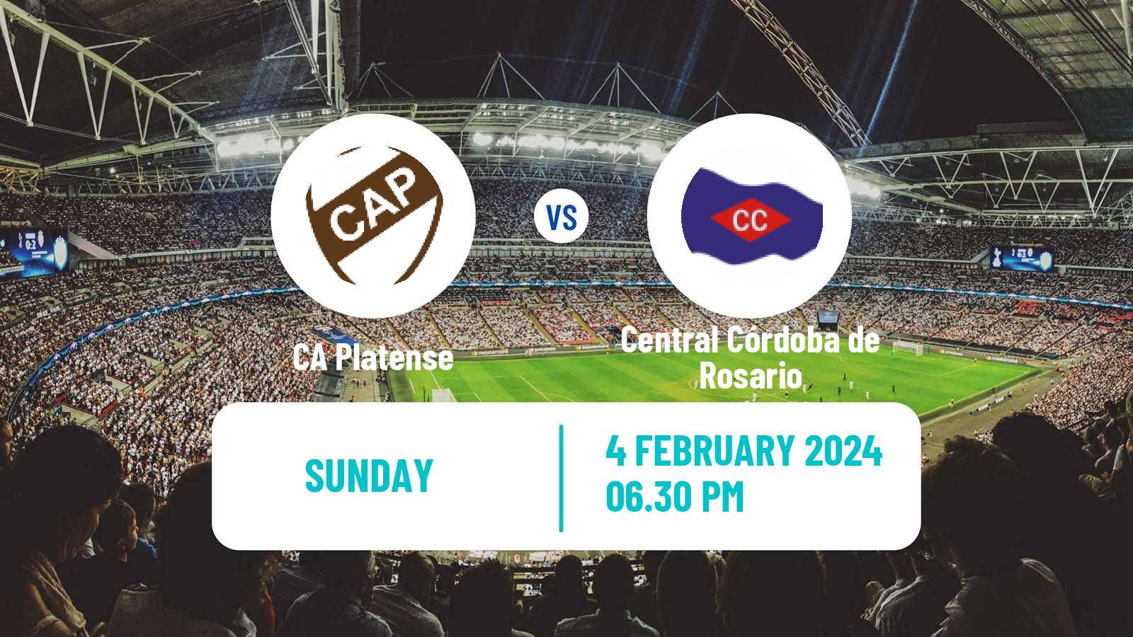 Soccer Argentinian Copa de la Liga Profesional Platense - Central Córdoba de Rosario