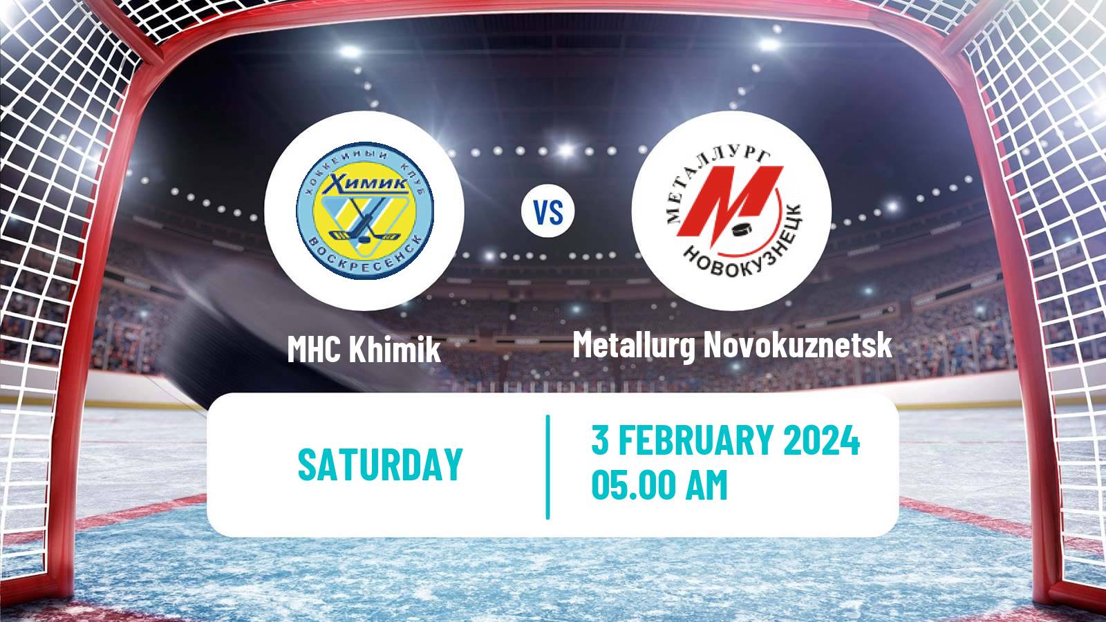 Hockey VHL Khimik - Metallurg Novokuznetsk