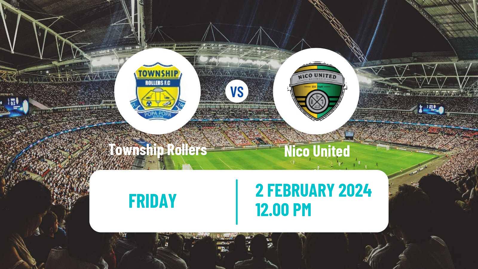 Soccer Botswana Premier League Township Rollers - Nico United