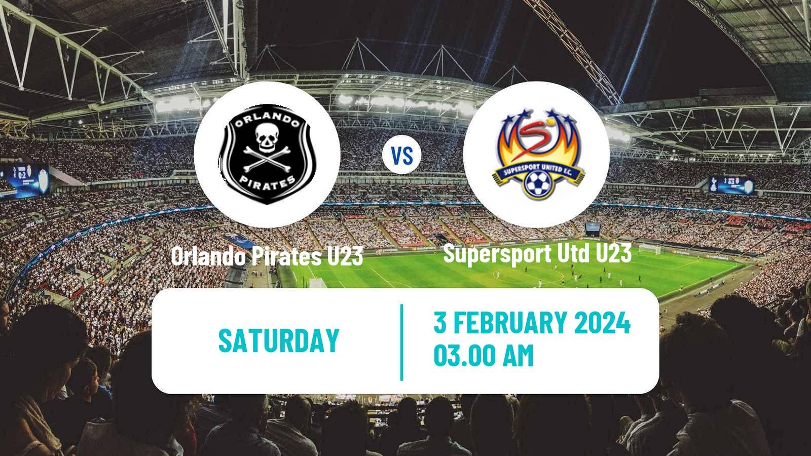 Soccer South African Diski Challenge Orlando Pirates U23 - Supersport Utd U23