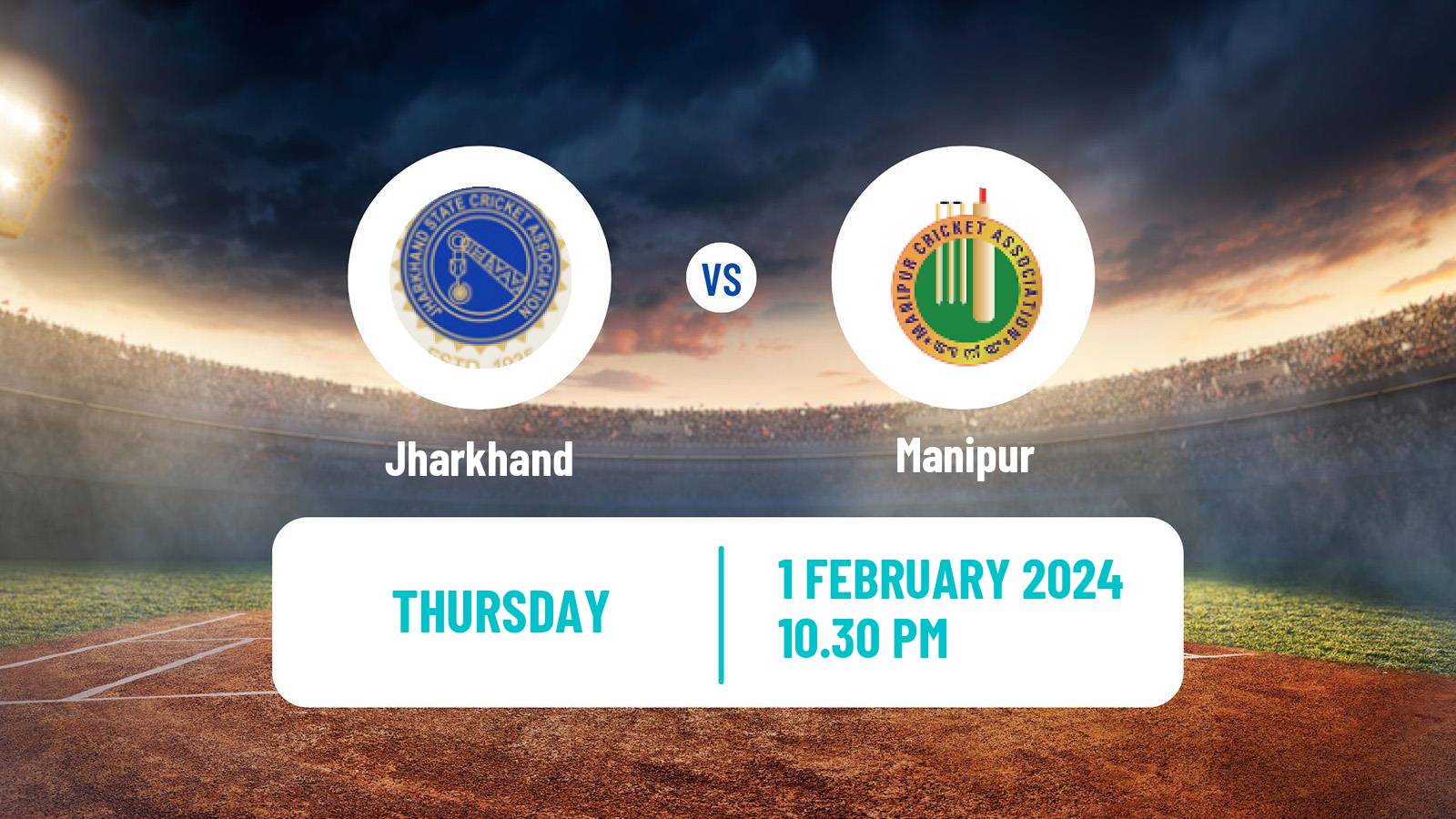 Cricket Ranji Trophy Jharkhand - Manipur