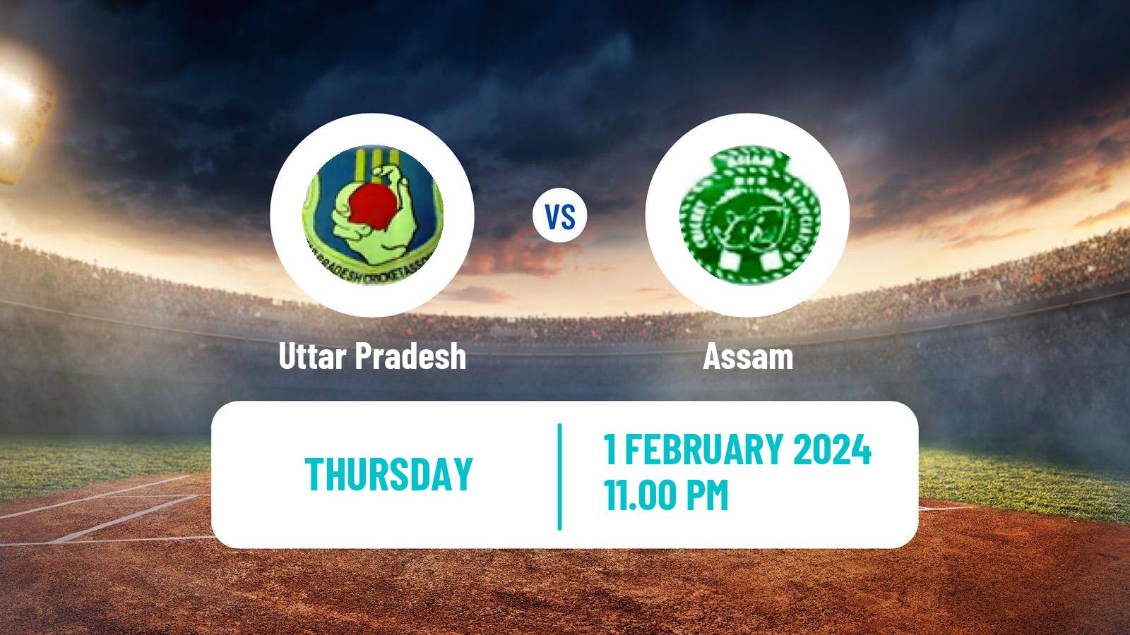 Cricket Ranji Trophy Uttar Pradesh - Assam