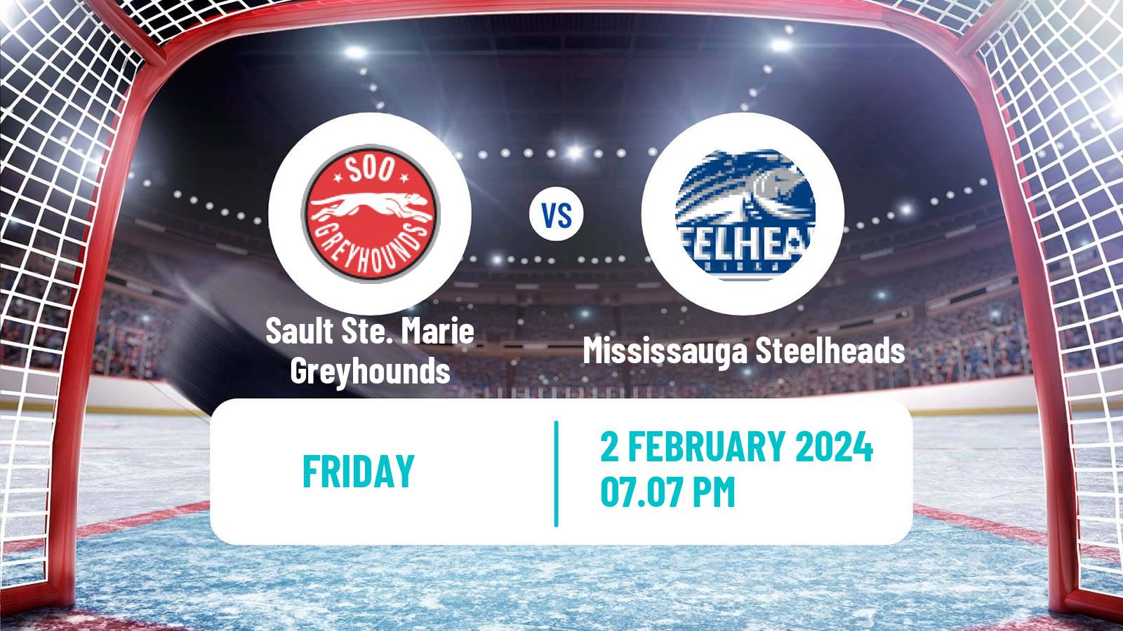 Hockey OHL Sault Ste. Marie Greyhounds - Mississauga Steelheads