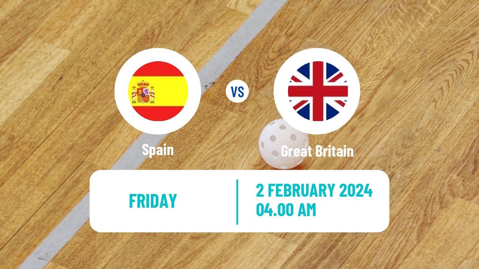 Floorball World Championship Floorball Spain - Great Britain