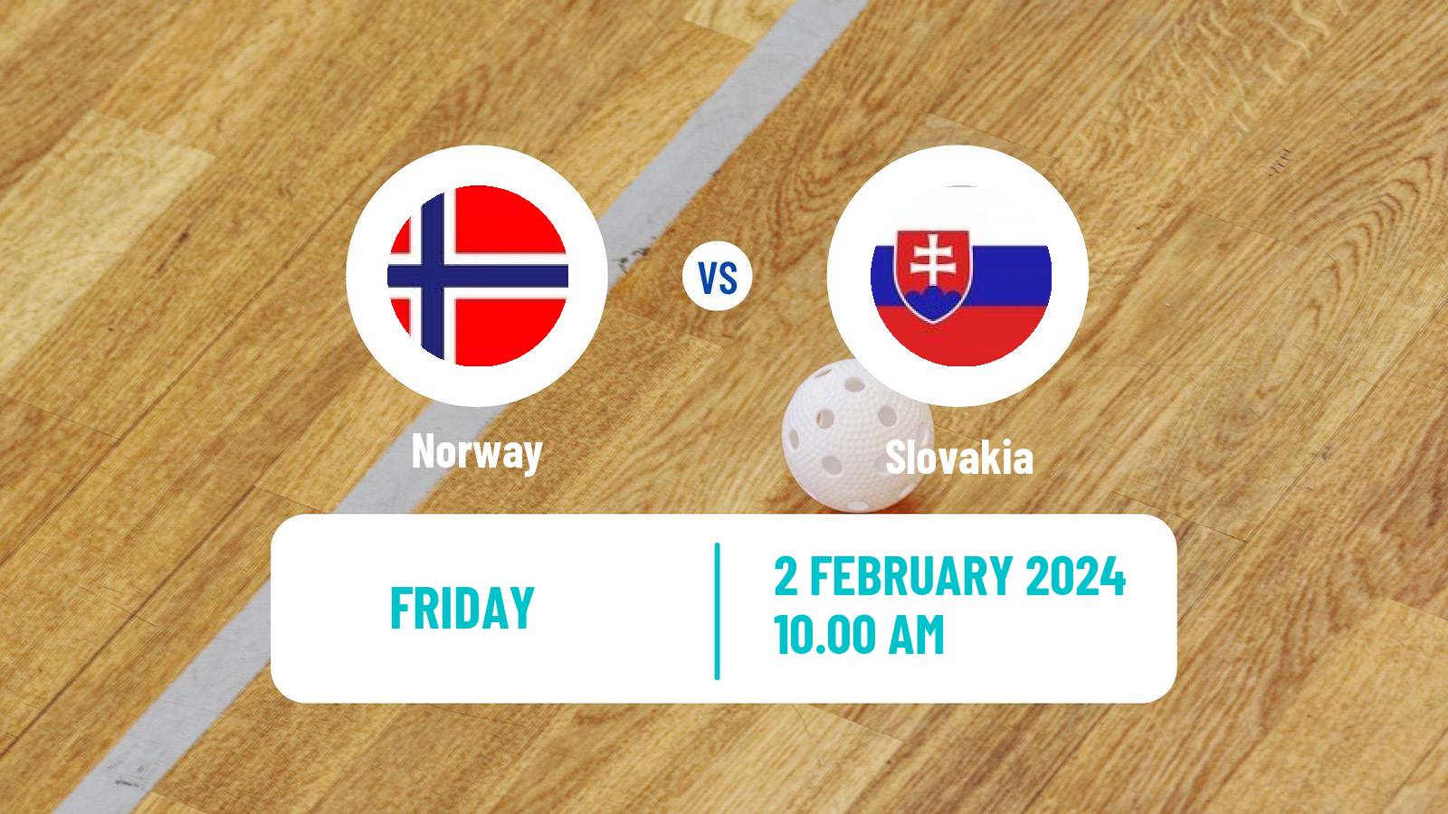 Floorball World Championship Floorball Norway - Slovakia