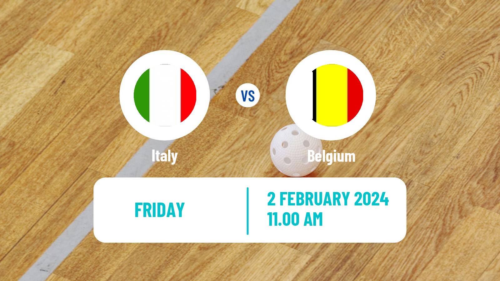 Floorball World Championship Floorball Italy - Belgium