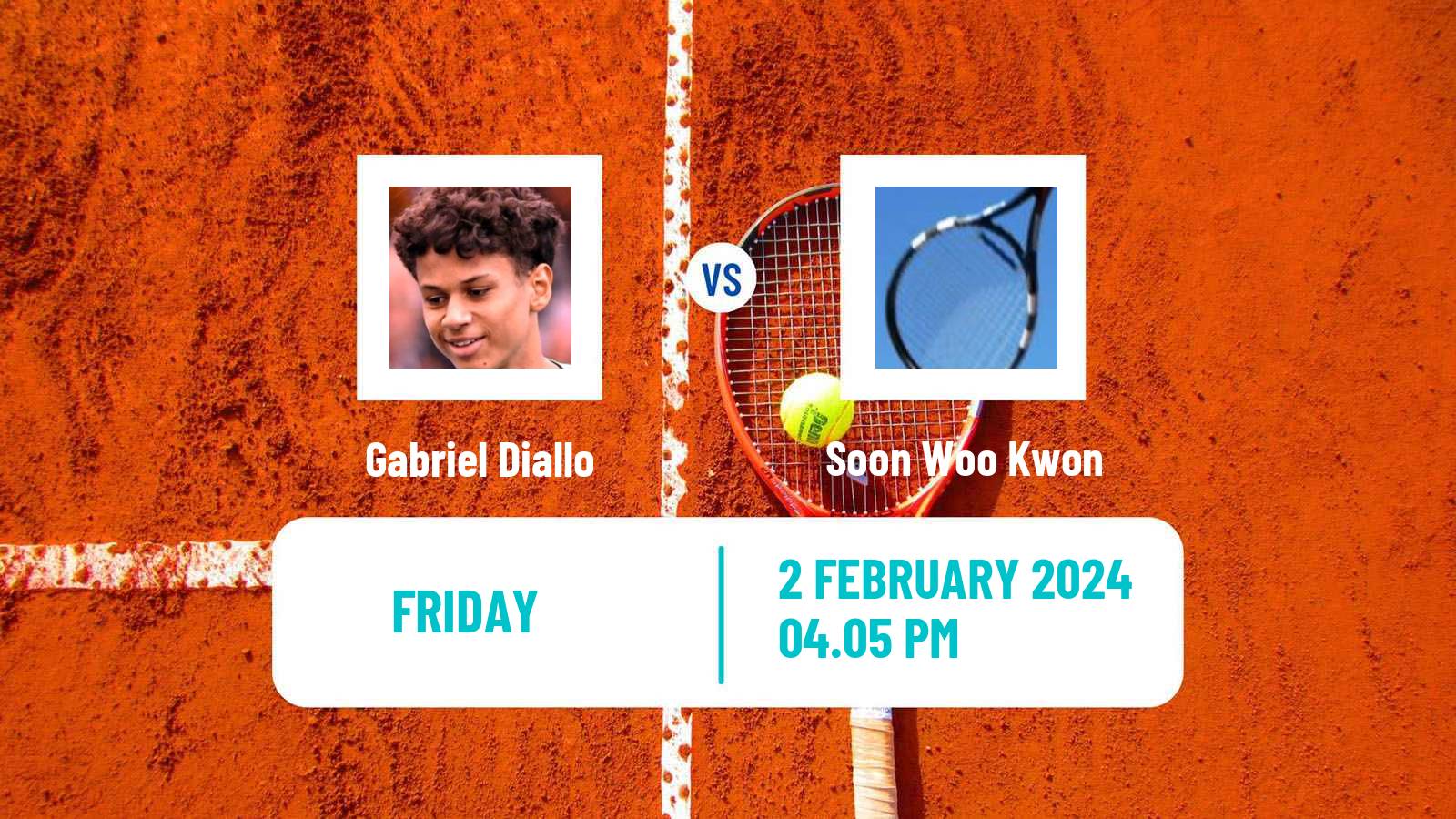 Tennis Davis Cup World Group Gabriel Diallo - Soon Woo Kwon