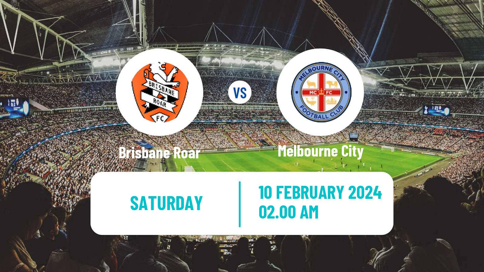 Soccer Australian A-League Brisbane Roar - Melbourne City