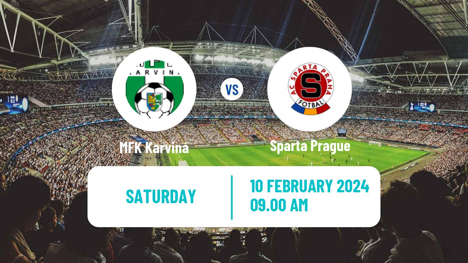 Soccer Czech 1 Liga Karviná - Sparta Prague