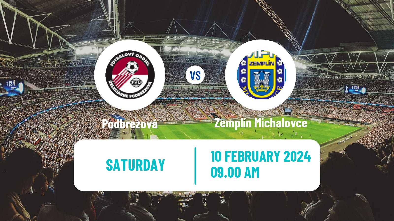 Soccer Slovak Superliga Podbrezová - Zemplín Michalovce