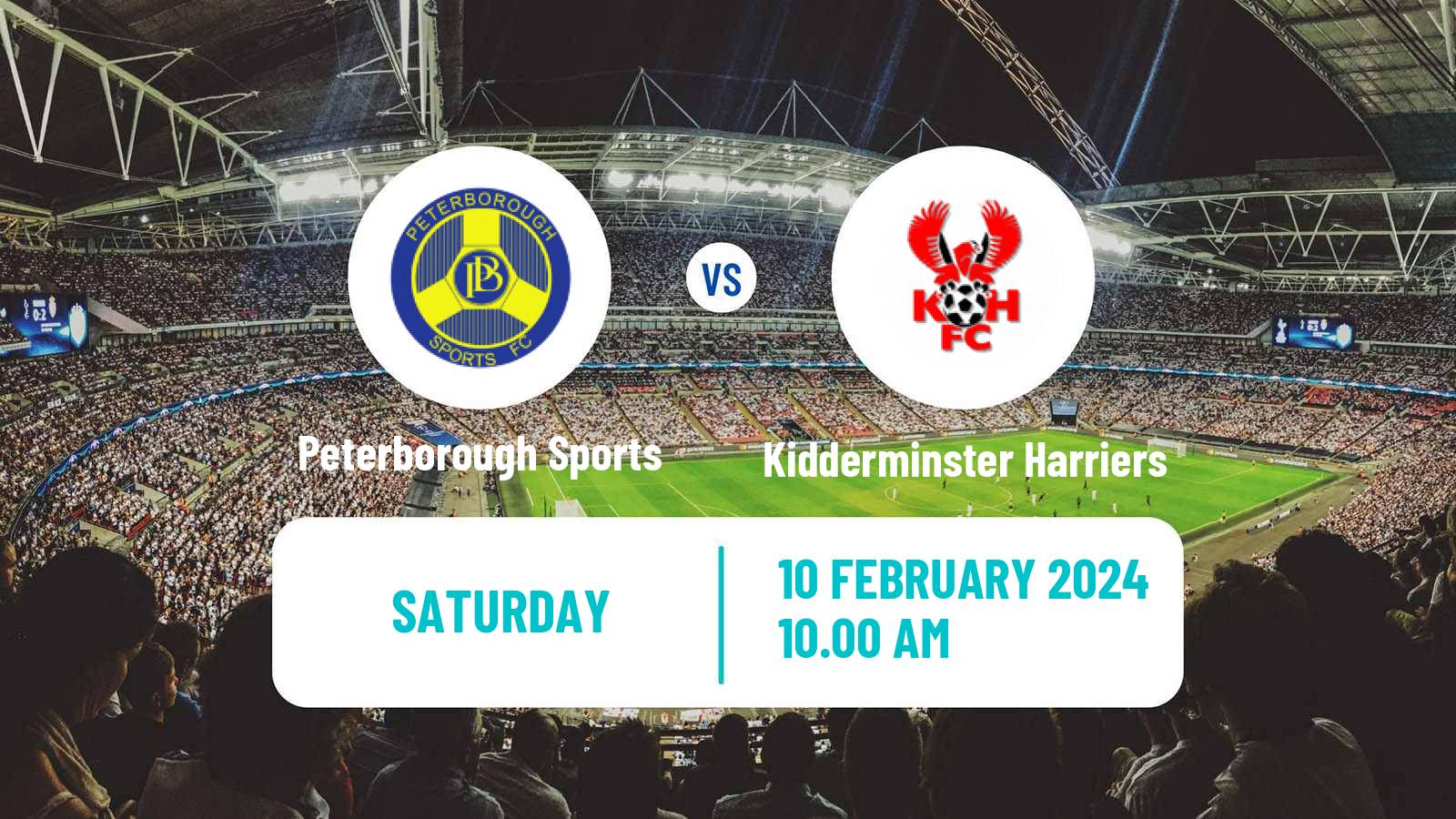 Soccer English FA Trophy Peterborough Sports - Kidderminster Harriers