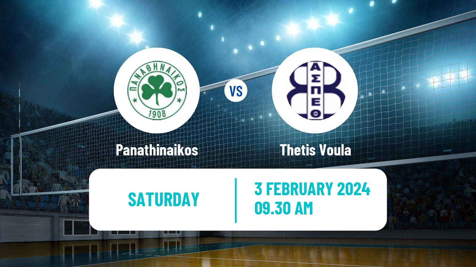 Volleyball Greek A1 Volleyball Women Panathinaikos - Thetis Voula