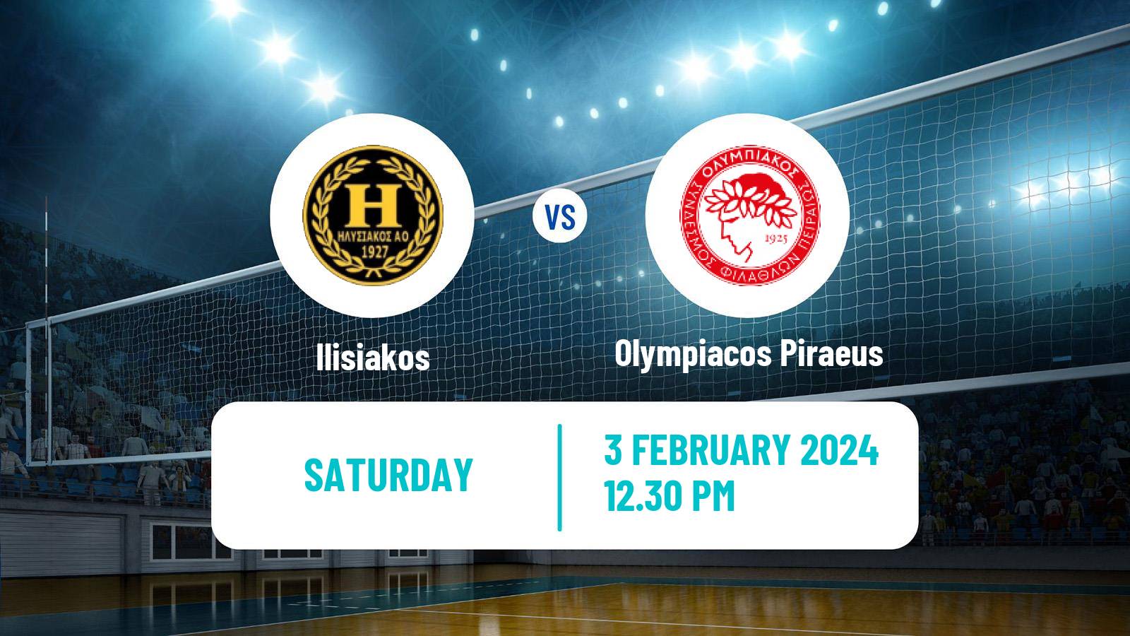 Volleyball Greek A1 Volleyball Women Ilisiakos - Olympiacos Piraeus