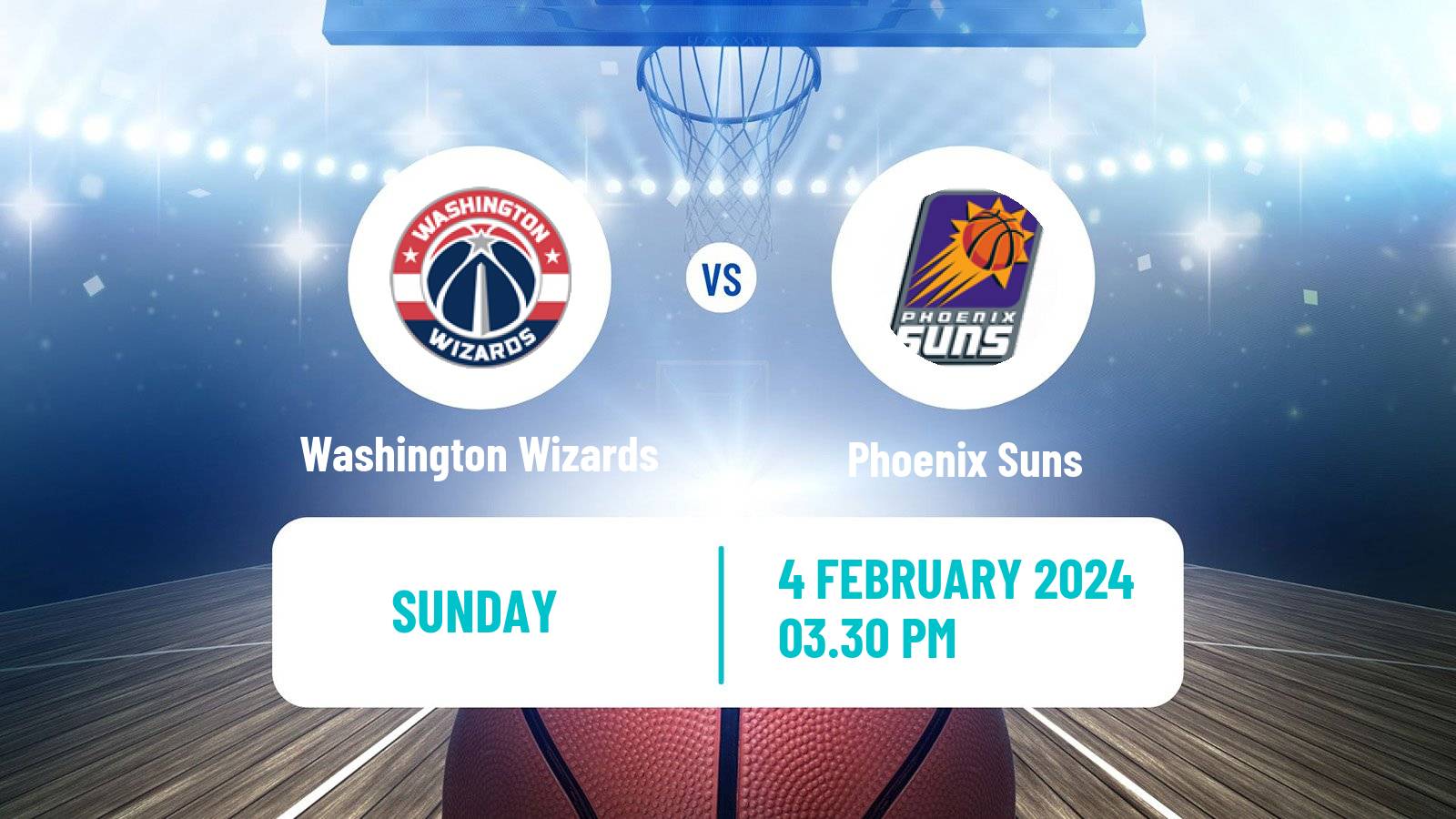 Basketball NBA Washington Wizards - Phoenix Suns