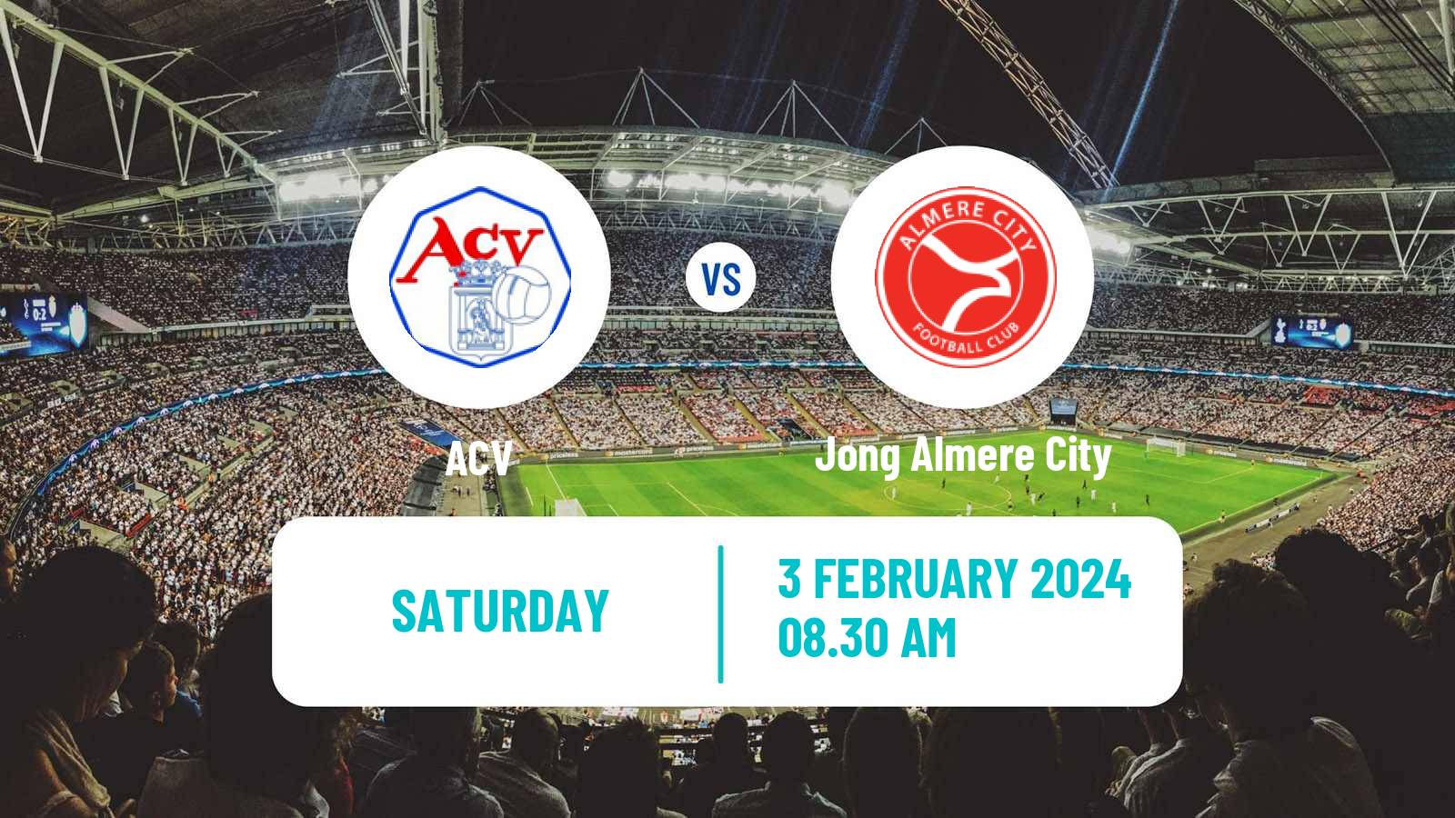 Soccer Dutch Tweede Divisie ACV - Jong Almere City