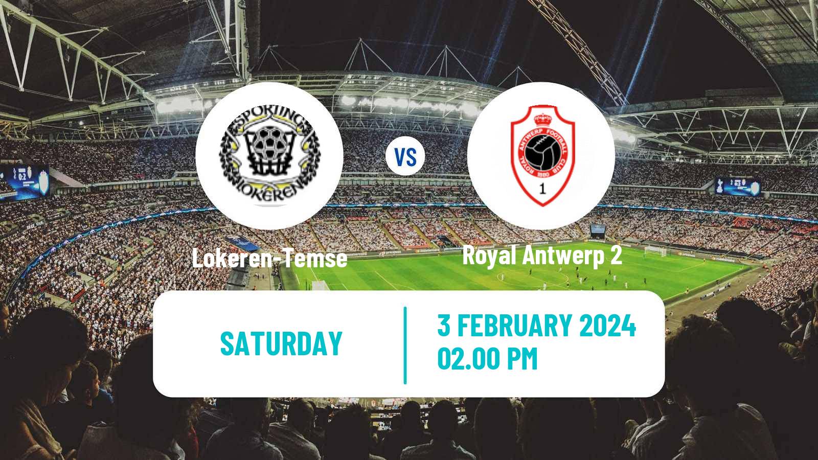 Soccer Belgian National Division 1 Lokeren-Temse - Royal Antwerp 2