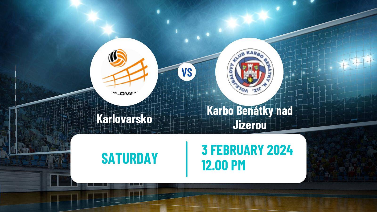 Volleyball Czech Extraliga Volleyball Karlovarsko - Karbo Benátky nad Jizerou
