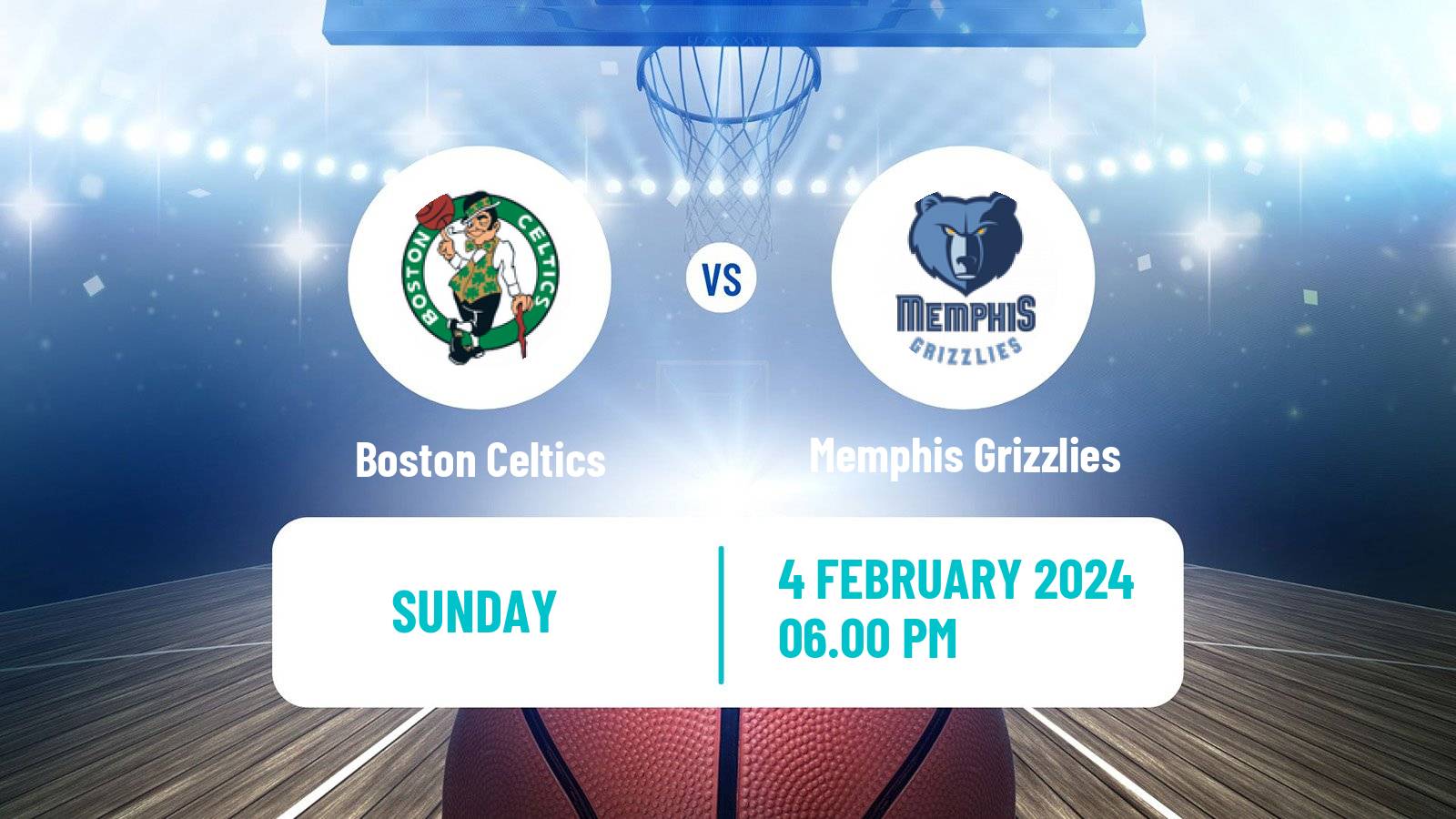 Basketball NBA Boston Celtics - Memphis Grizzlies