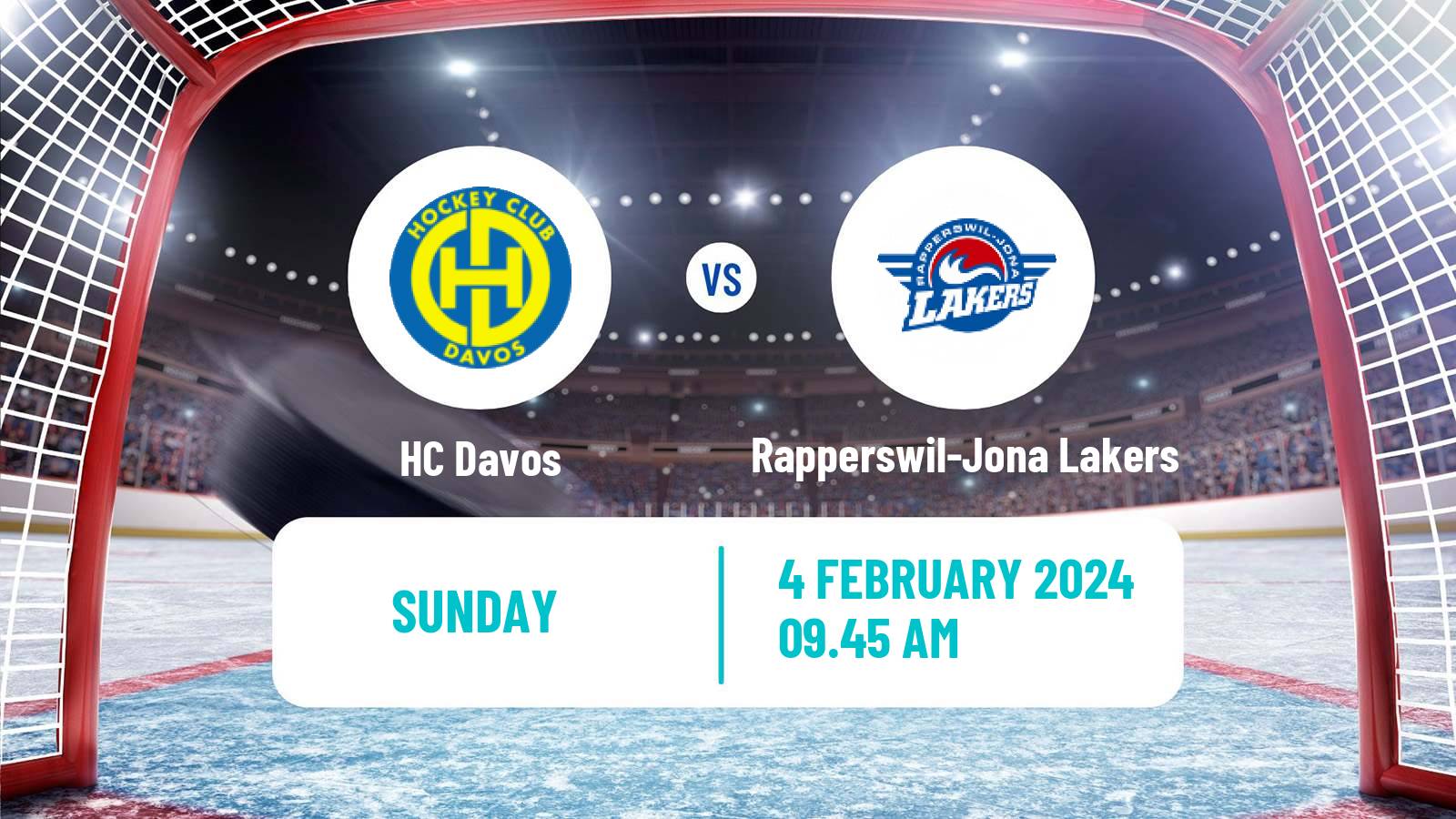 Hockey Swiss National League Hockey Davos - Rapperswil-Jona Lakers