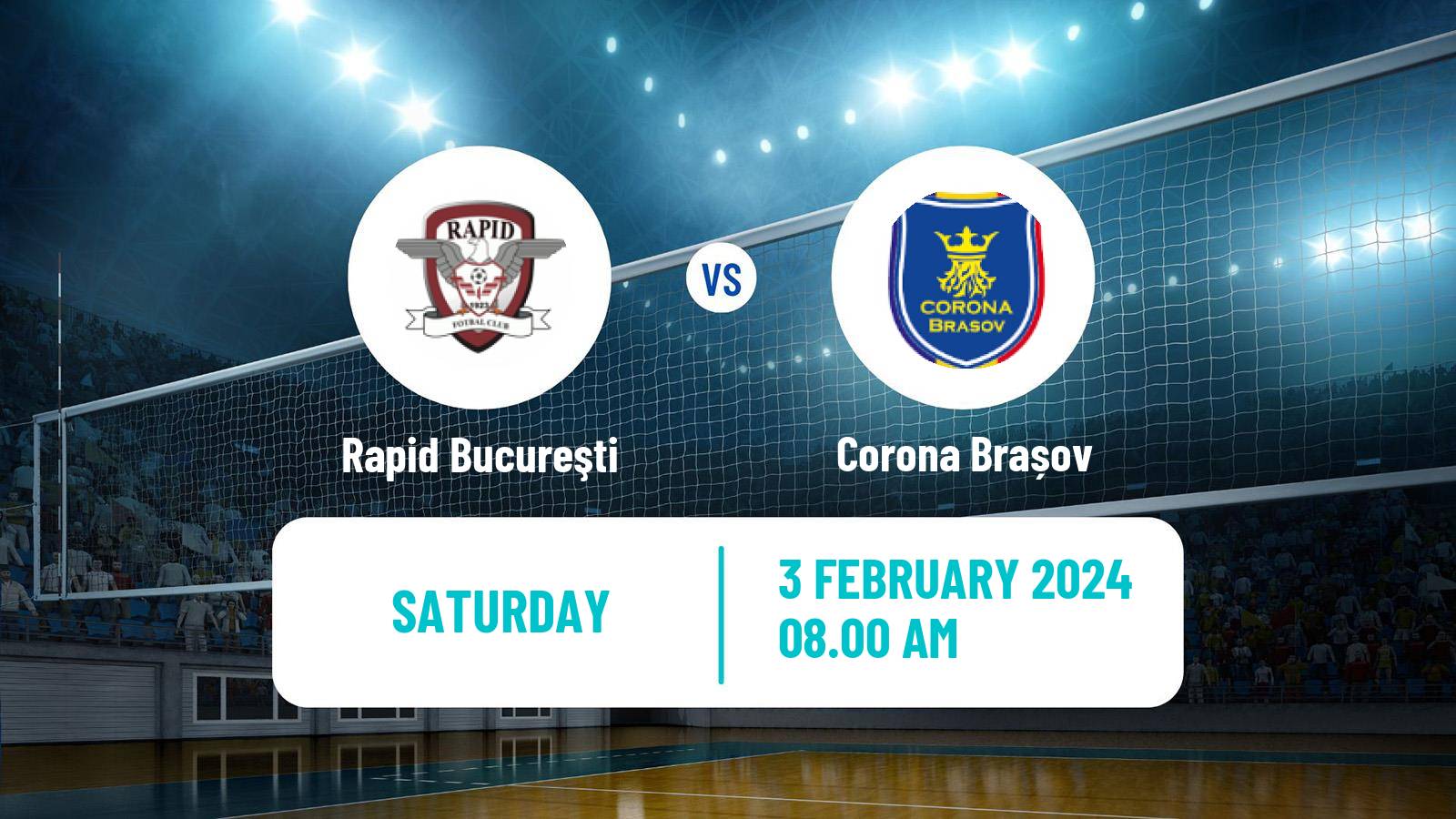 Volleyball Romanian Divizia A1 Volleyball Women Rapid Bucureşti - Corona Brașov